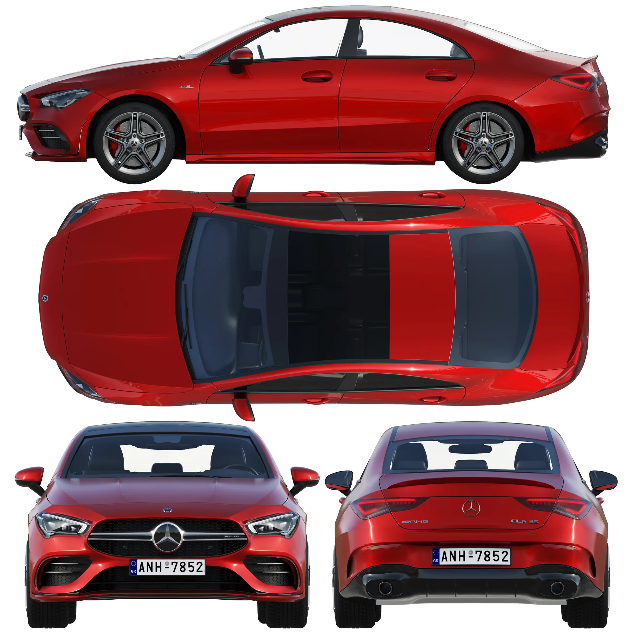 Mercedes Benz CLA35 AMG, 3D model preview 27