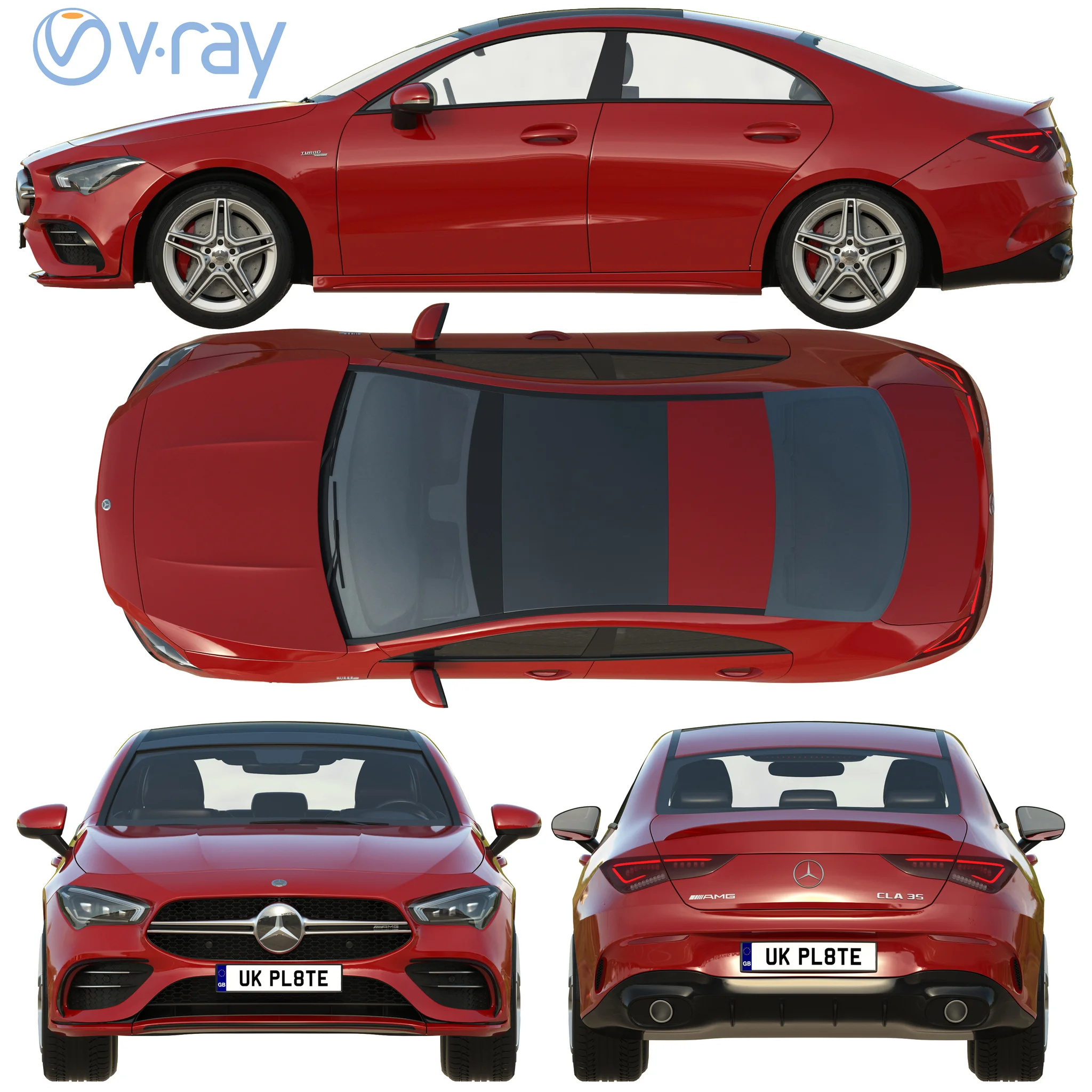 Mercedes Benz CLA35 AMG, 3D model preview 29