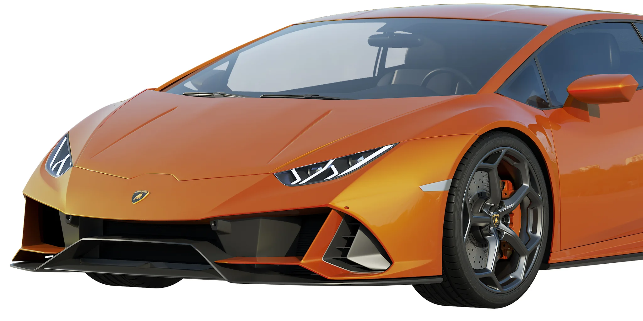 Lamborghini Huracan EVO, 3D model preview 1