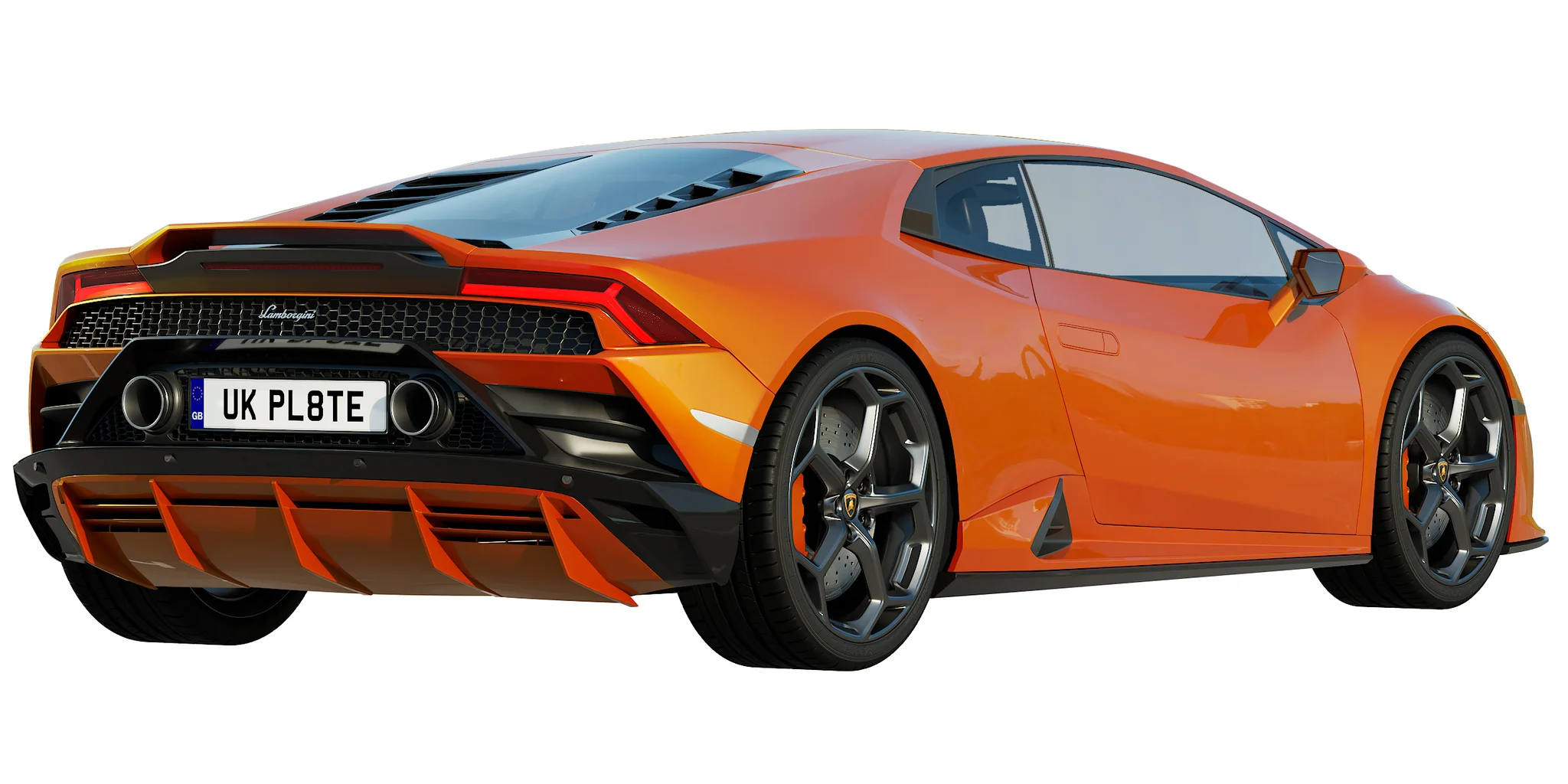 Lamborghini Huracan EVO, 3D model preview 2