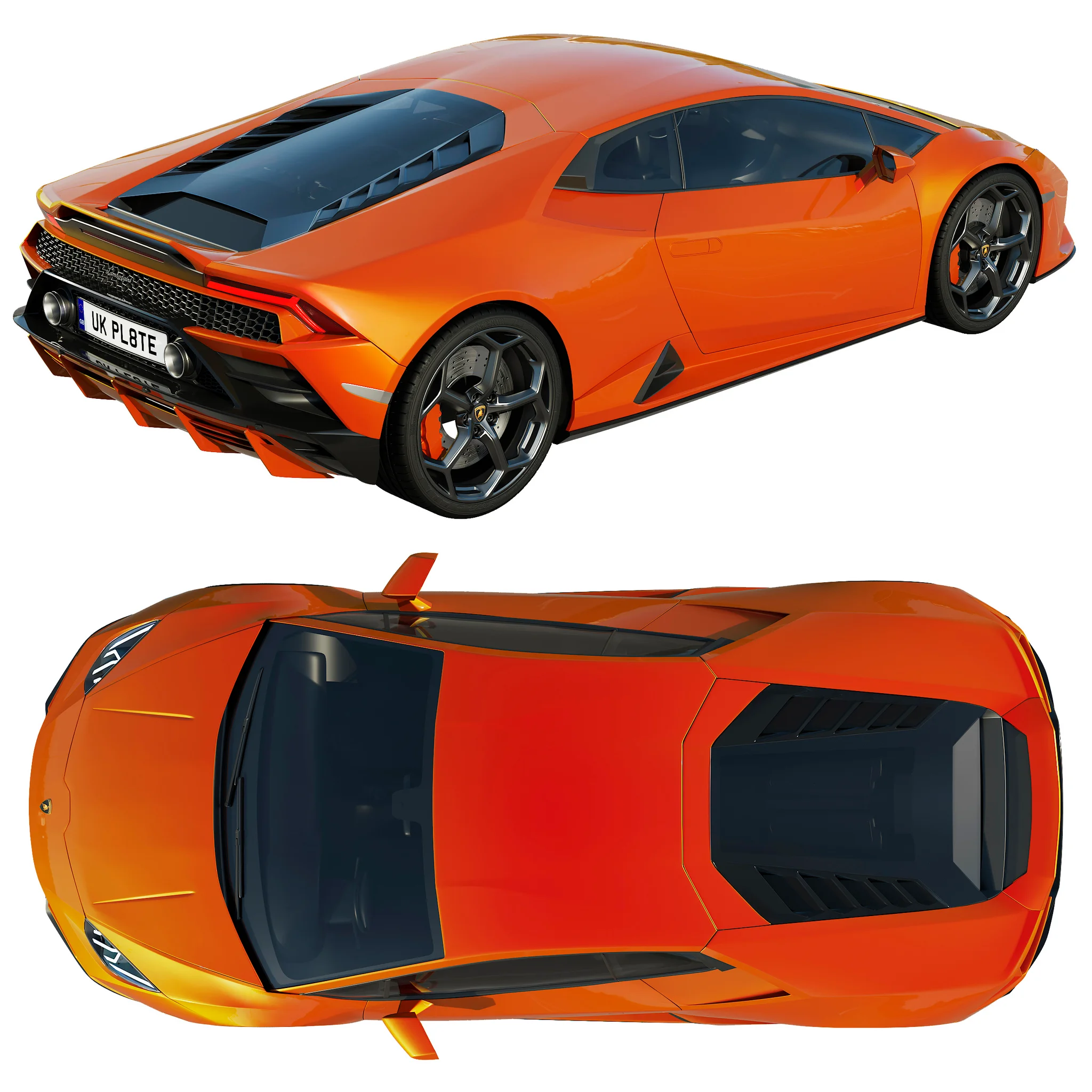 Lamborghini Huracan EVO, 3D model preview 23