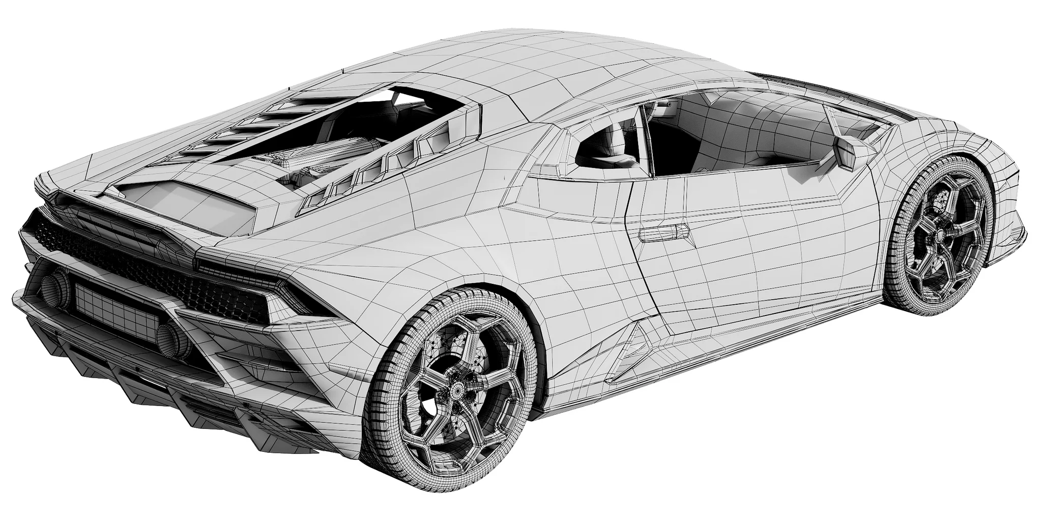 Lamborghini Huracan EVO, 3D model preview 25