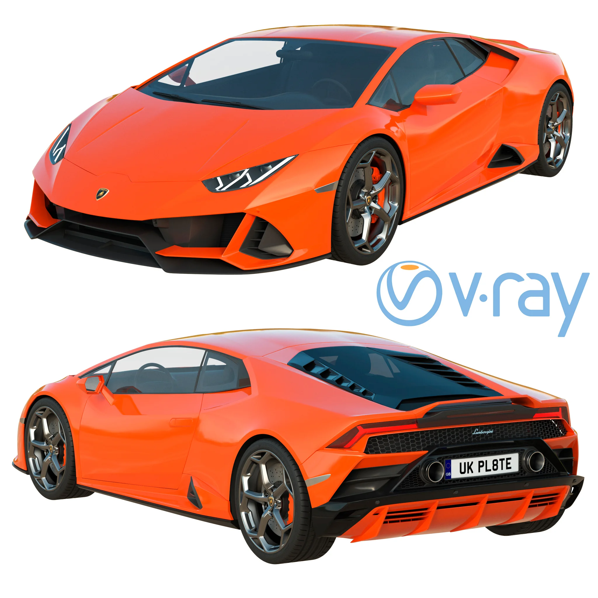 Lamborghini Huracan EVO, 3D model preview 29