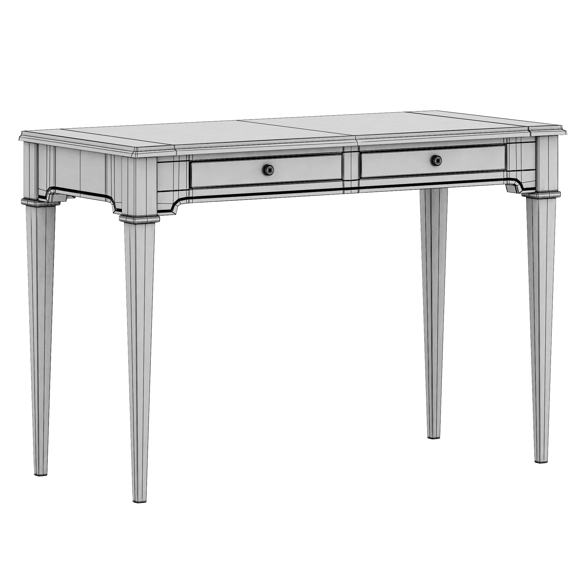 Dantone Home Oxford Desk 3 — 3D model preview 7