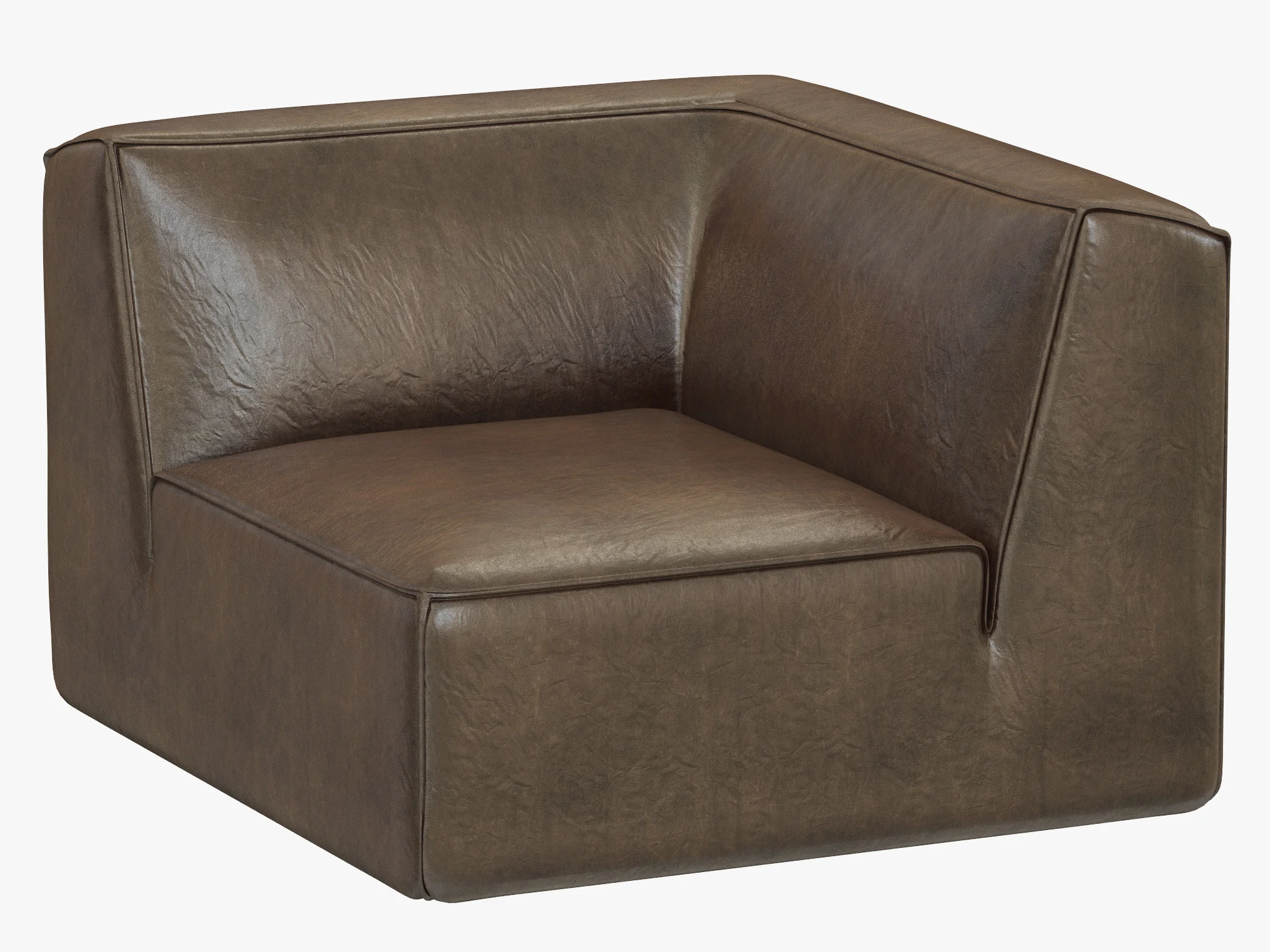 RH Modern Como Modular Corner Chair — 3D model preview 1