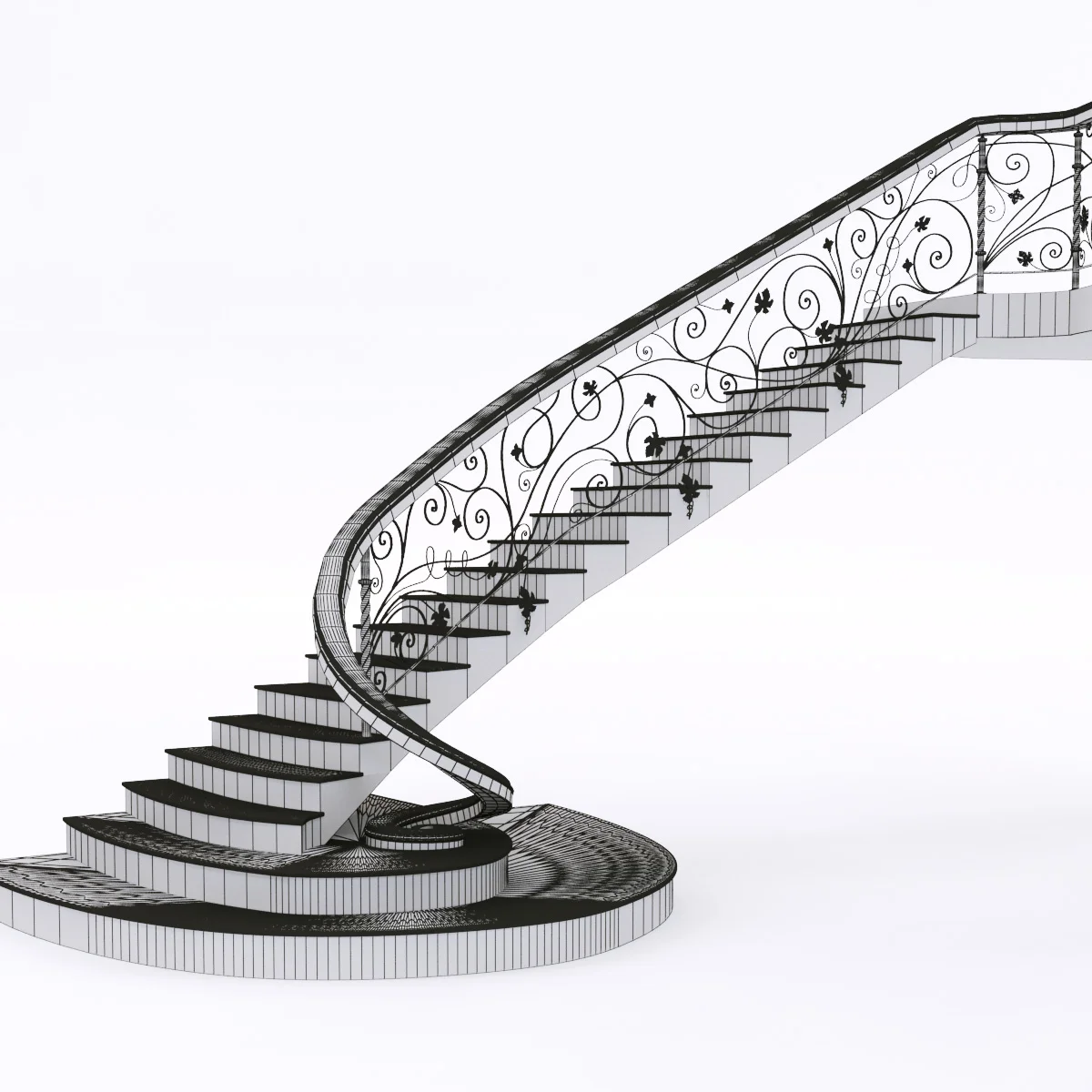 Stairs4 — 3D model preview 3