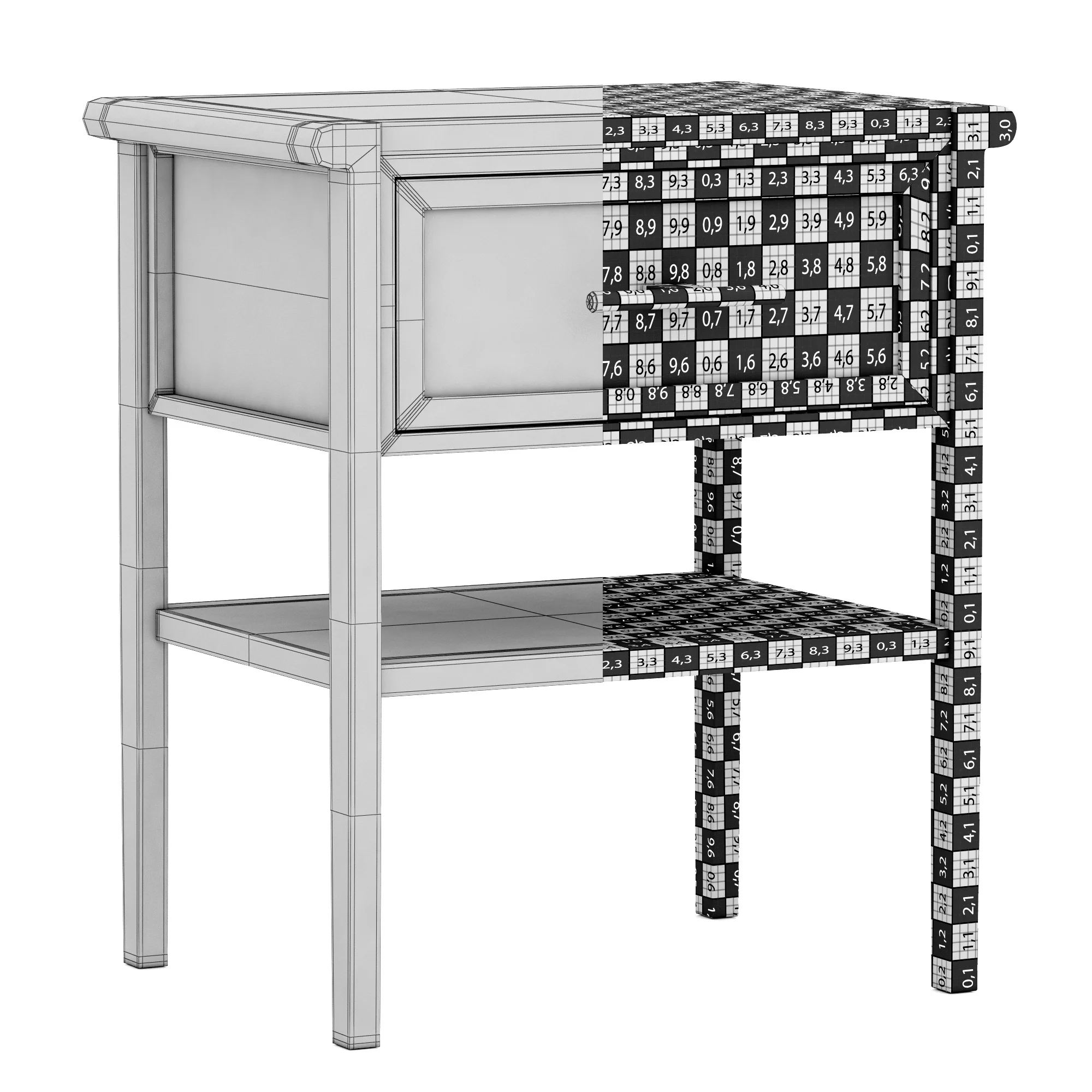 Dantone Home Contempo Nightstand 2 — 3D model preview 8