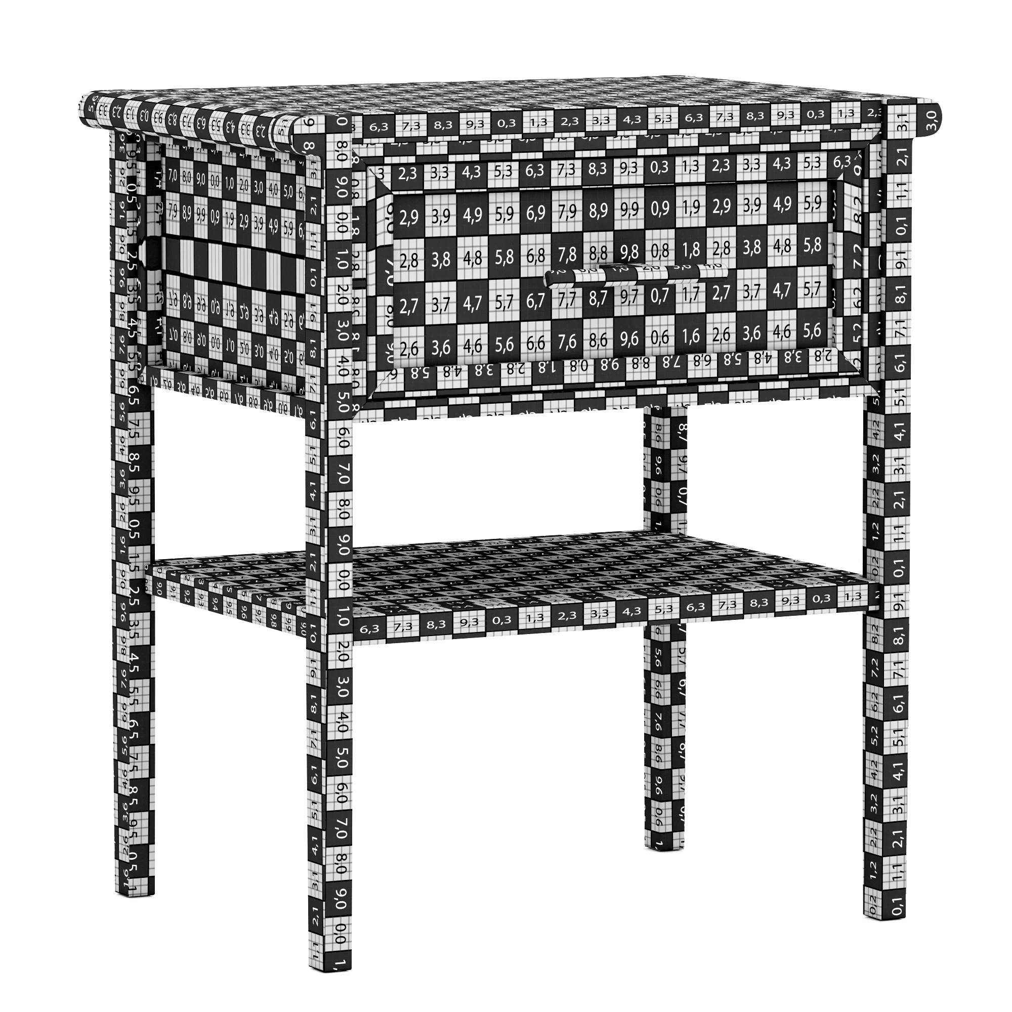 Dantone Home Contempo Nightstand 2 — 3D model preview 9