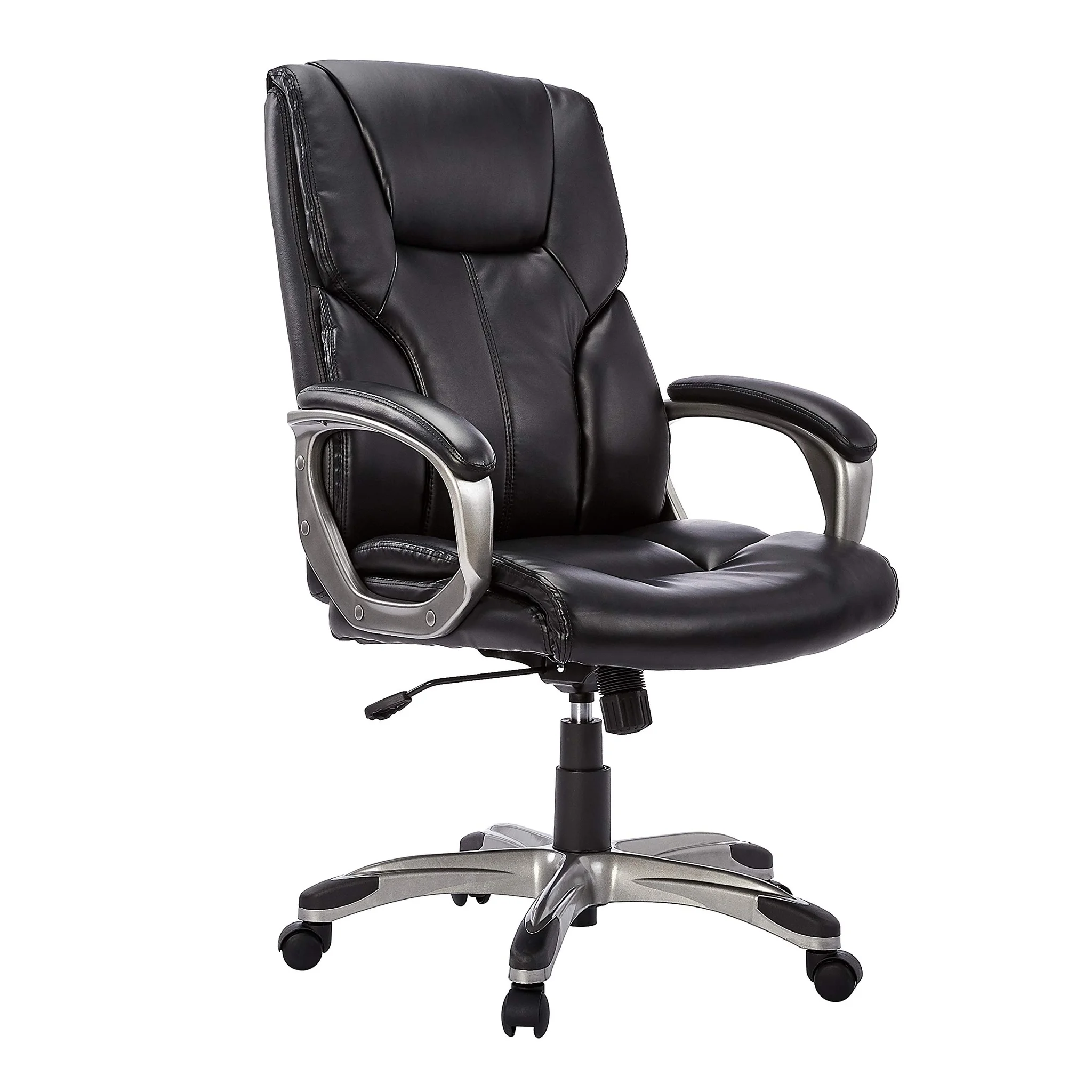 Black Leather High-Back Executive Office Chair