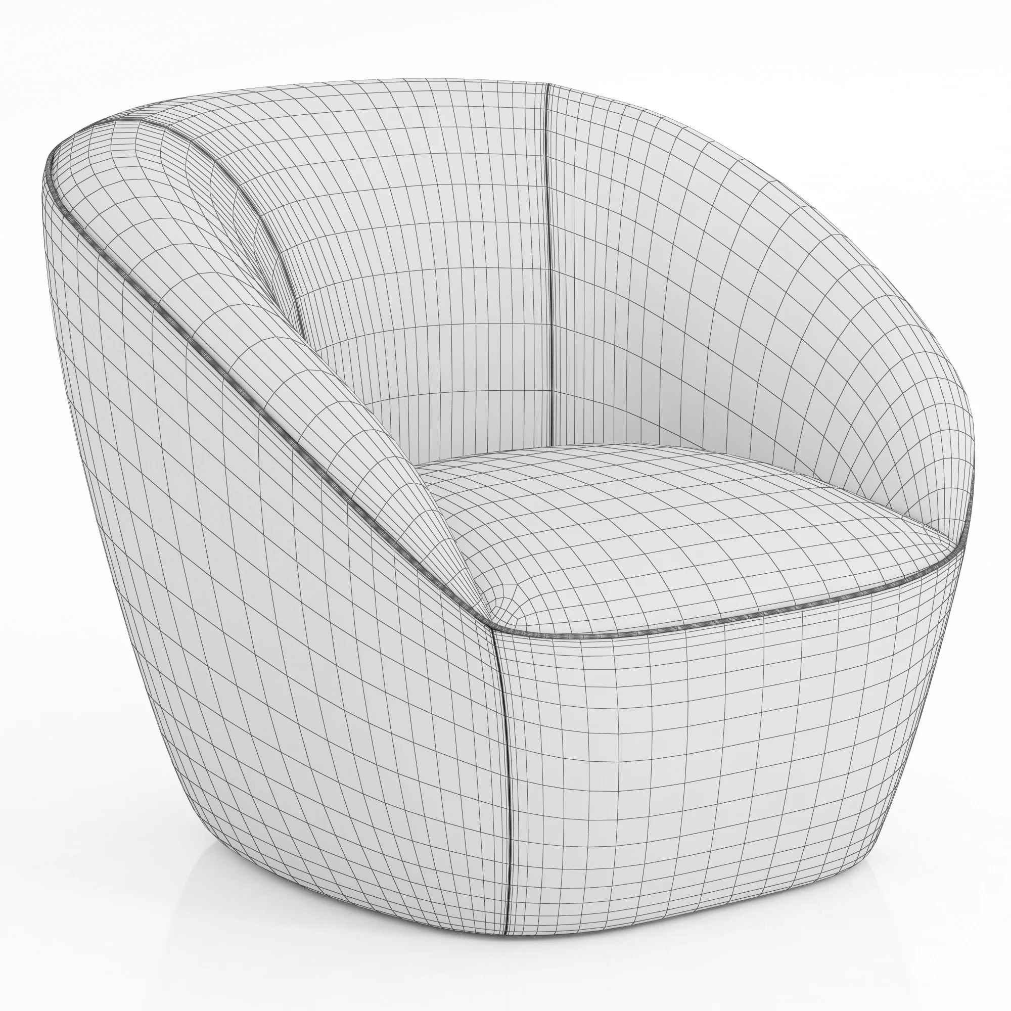 Roche Bobois Edito Armchair, 3D model preview 7