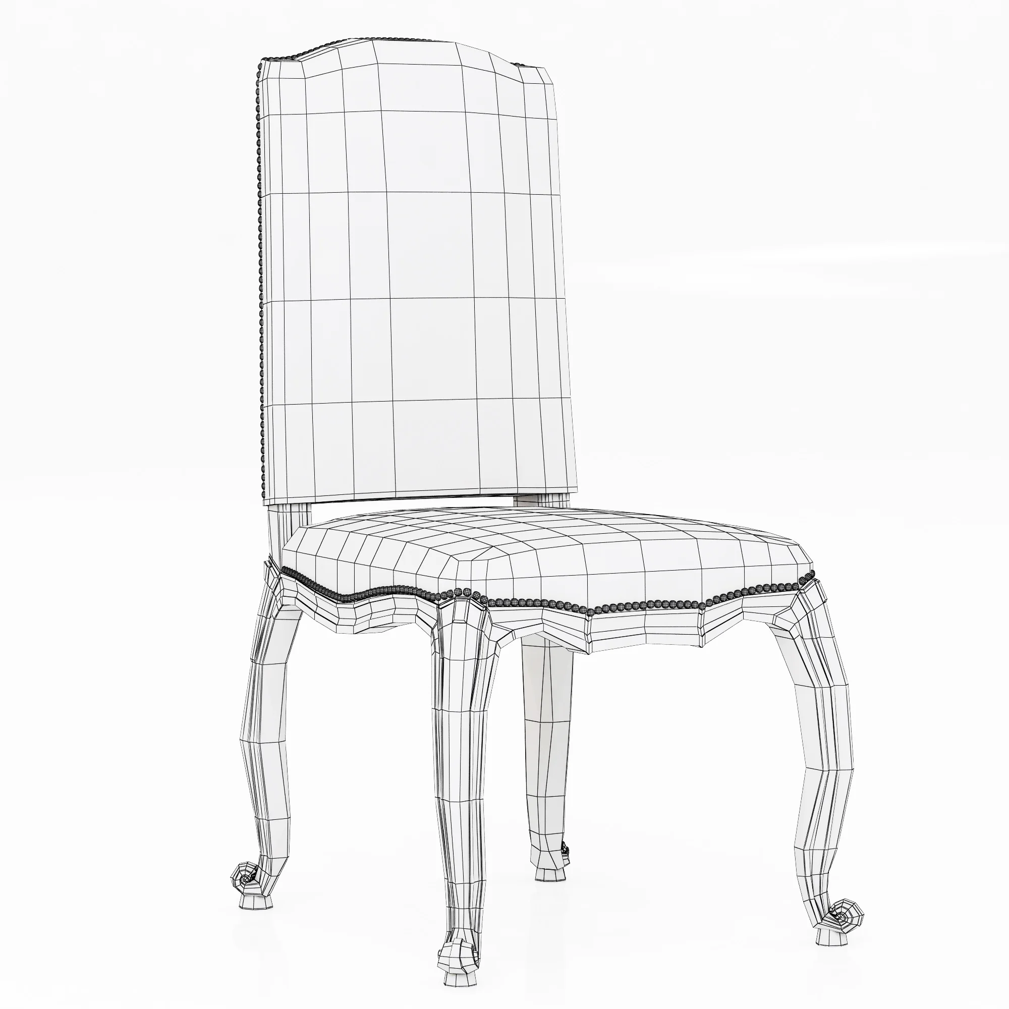 Ralph Lauren NOBLE ESTATE DINING SIDE CHAIR — 3D model preview 7