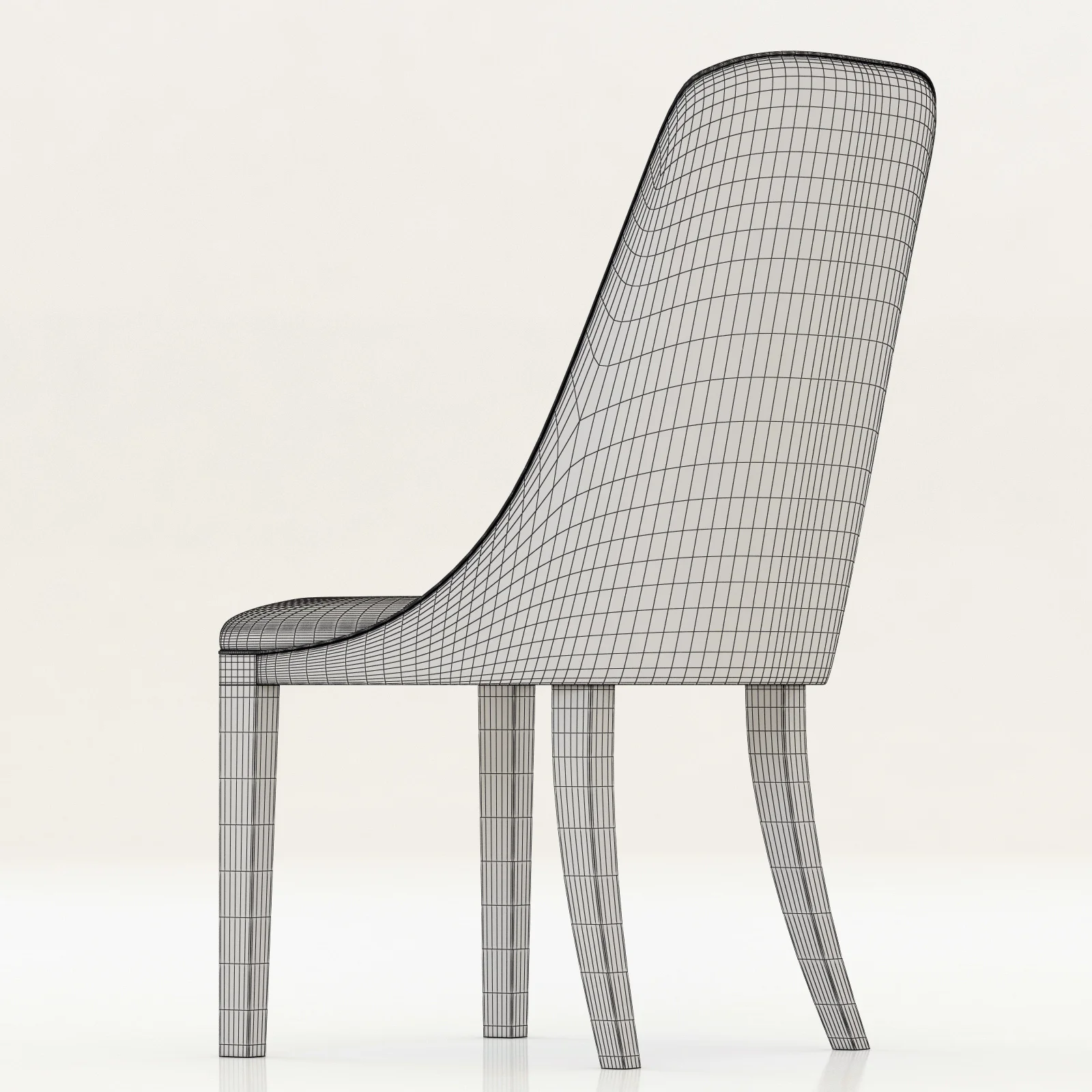 Baxter Decor Chair, 3D model preview 1
