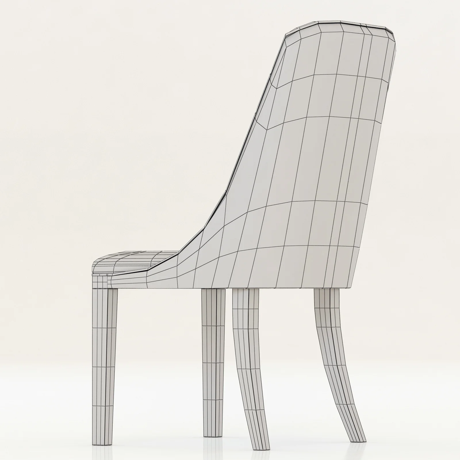 Baxter Decor Chair, 3D model preview 2