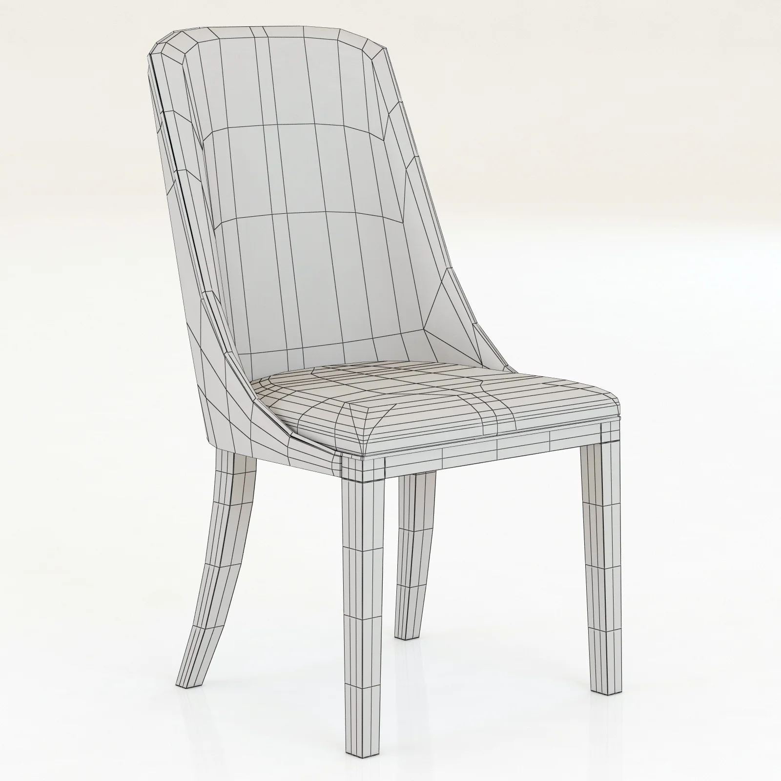 Baxter Decor Chair, 3D model preview 5