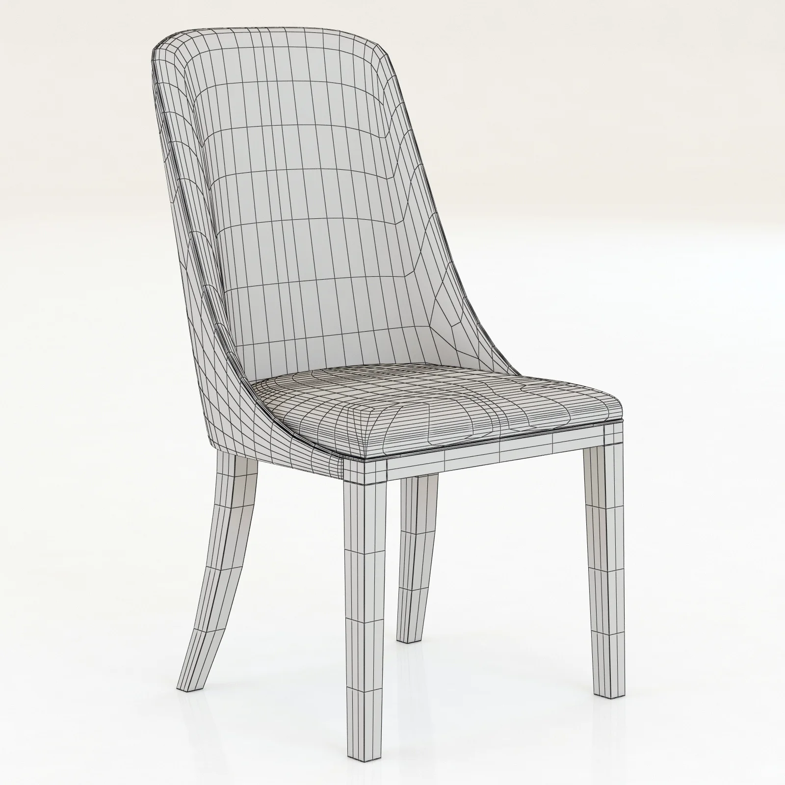 Baxter Decor Chair, 3D model preview 6