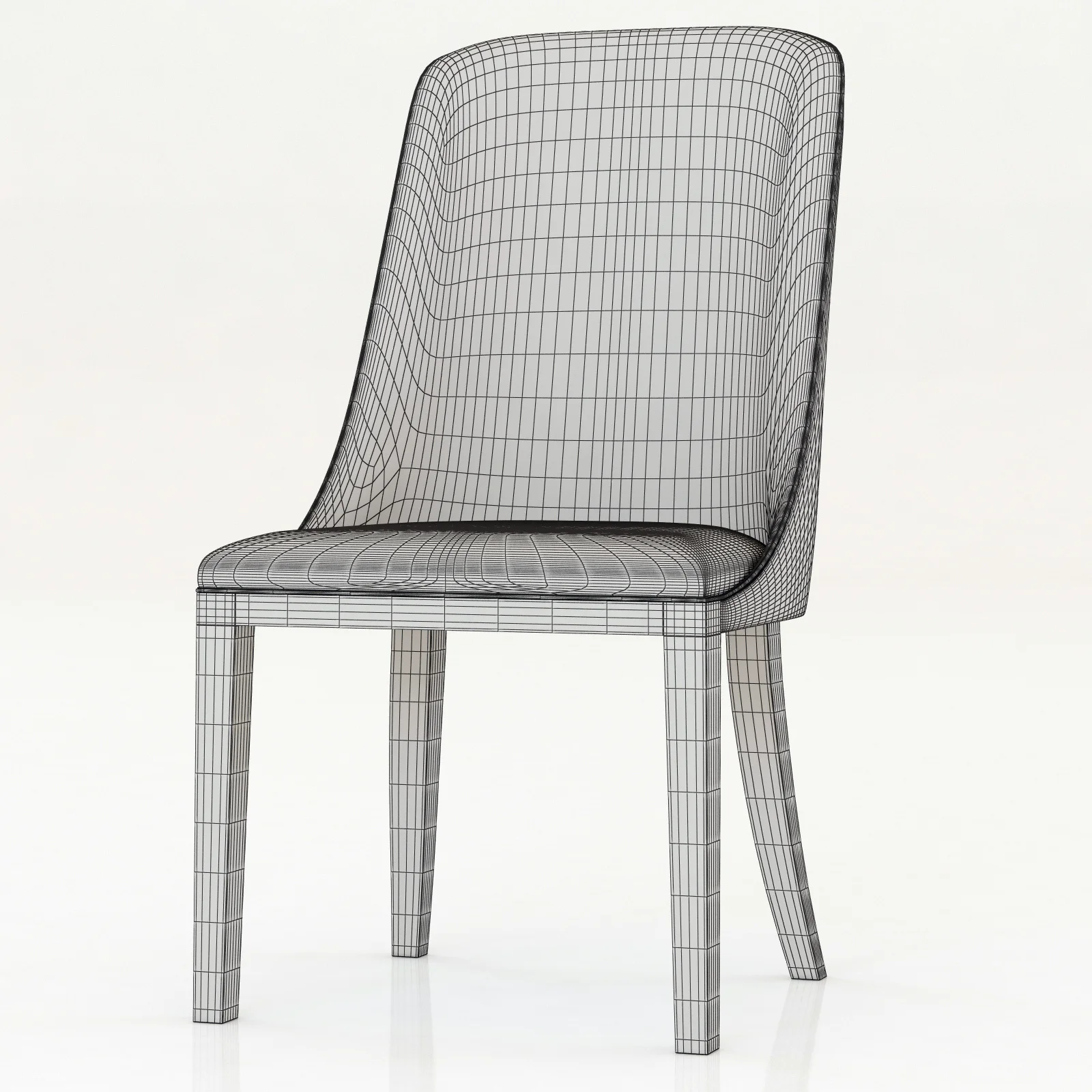 Baxter Decor Chair, 3D model preview 8