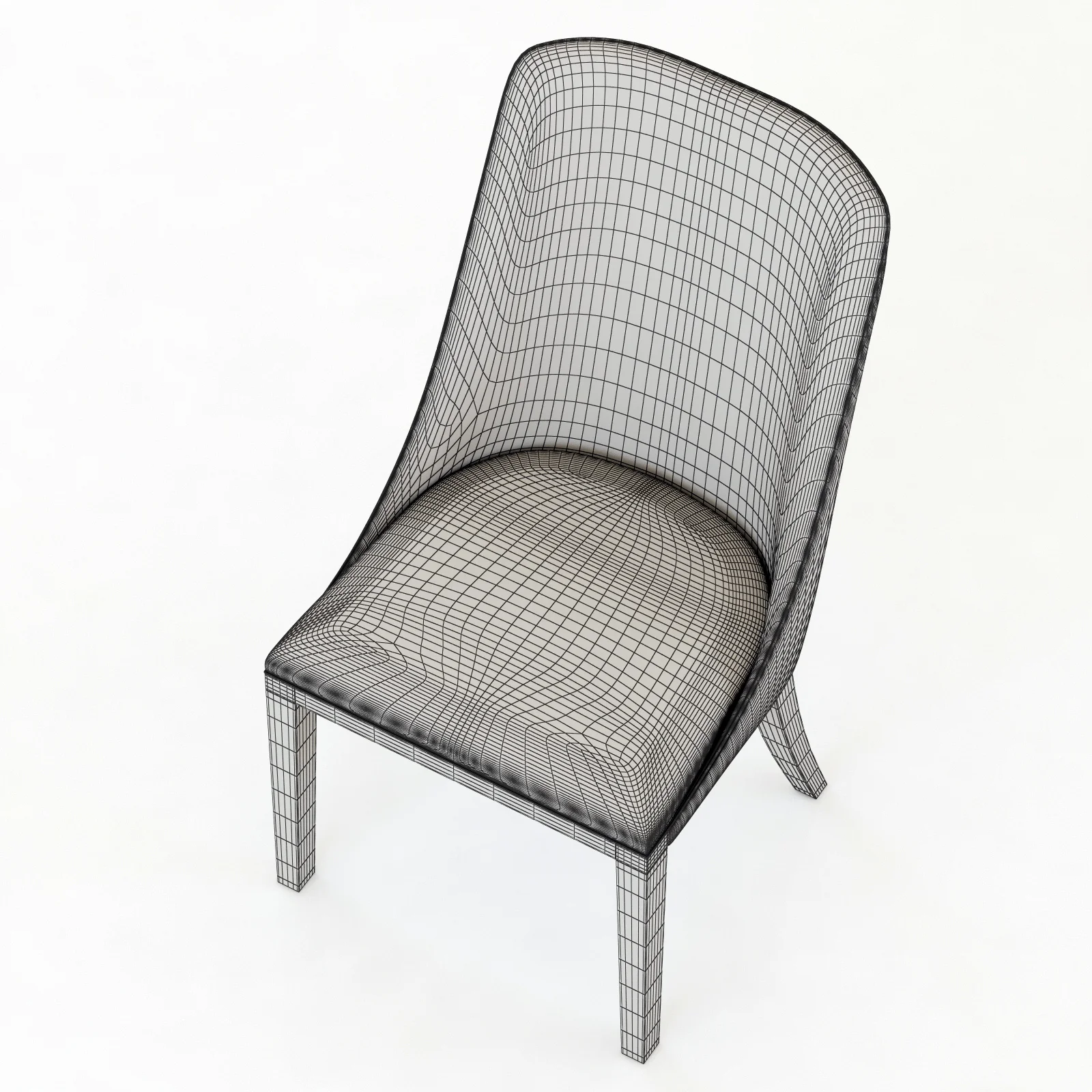 Baxter Decor Chair, 3D model preview 10