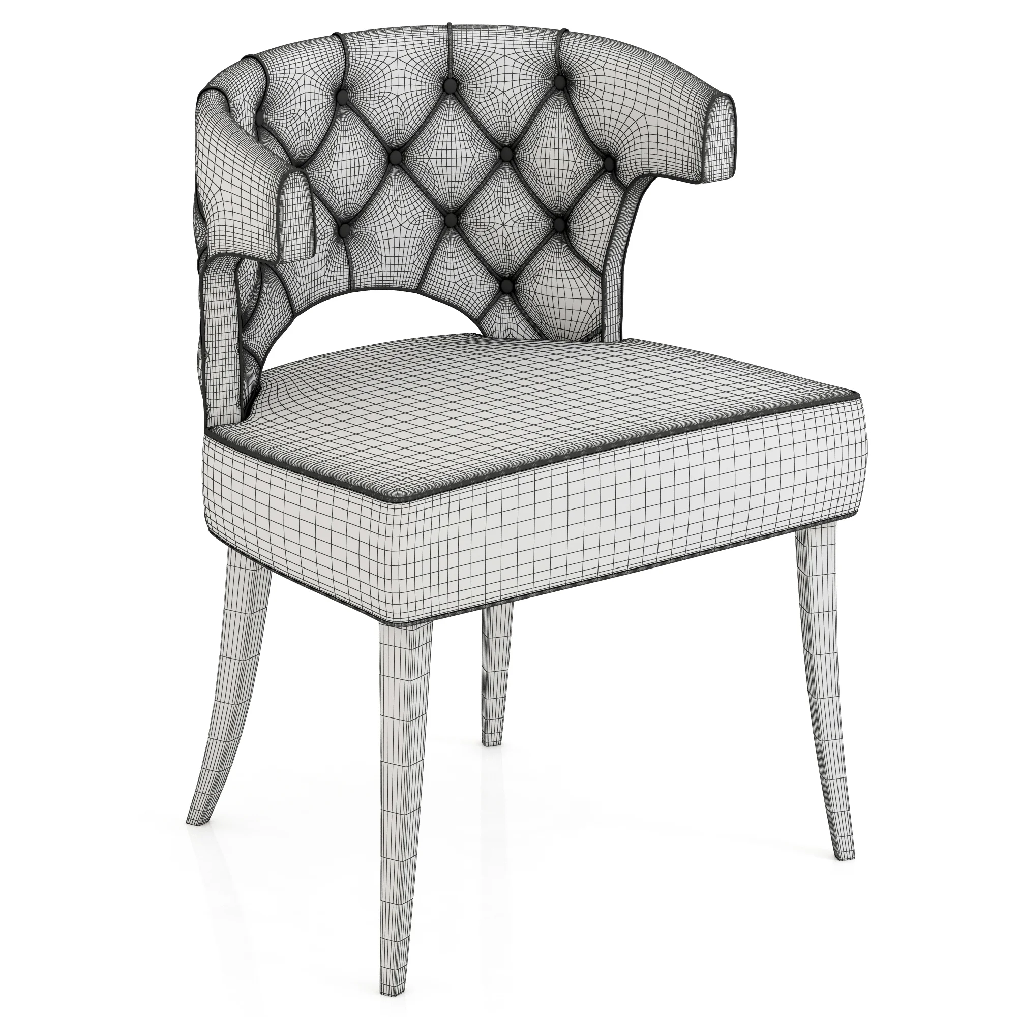Brabbu Kansas Dining Chair — 3D model preview 2