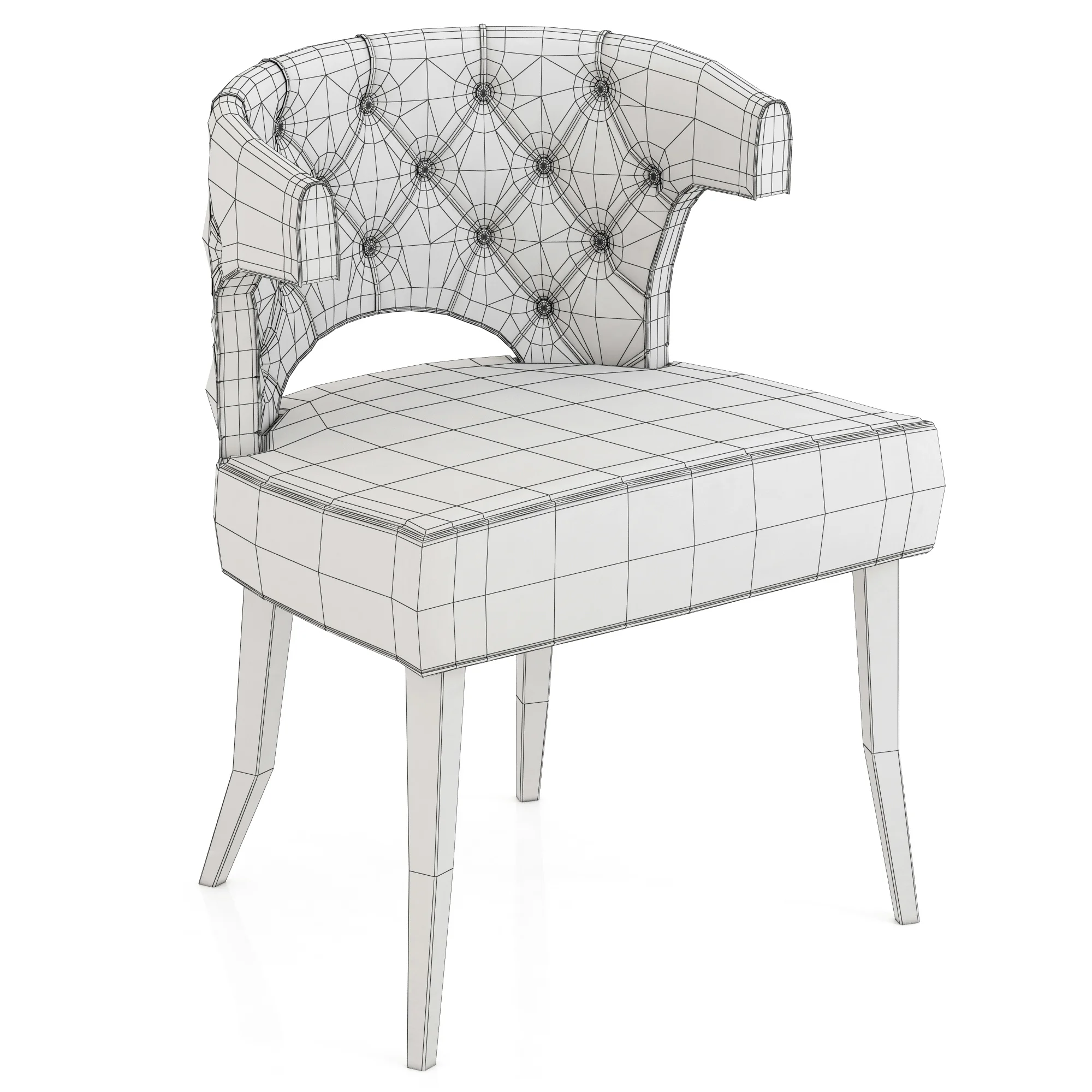 Brabbu Kansas Dining Chair — 3D model preview 3