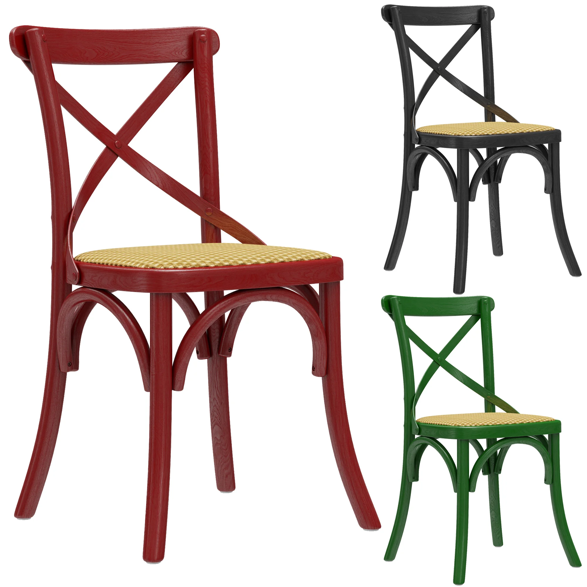 Home Concept Silvie Chair Rouge — 3D model preview 3