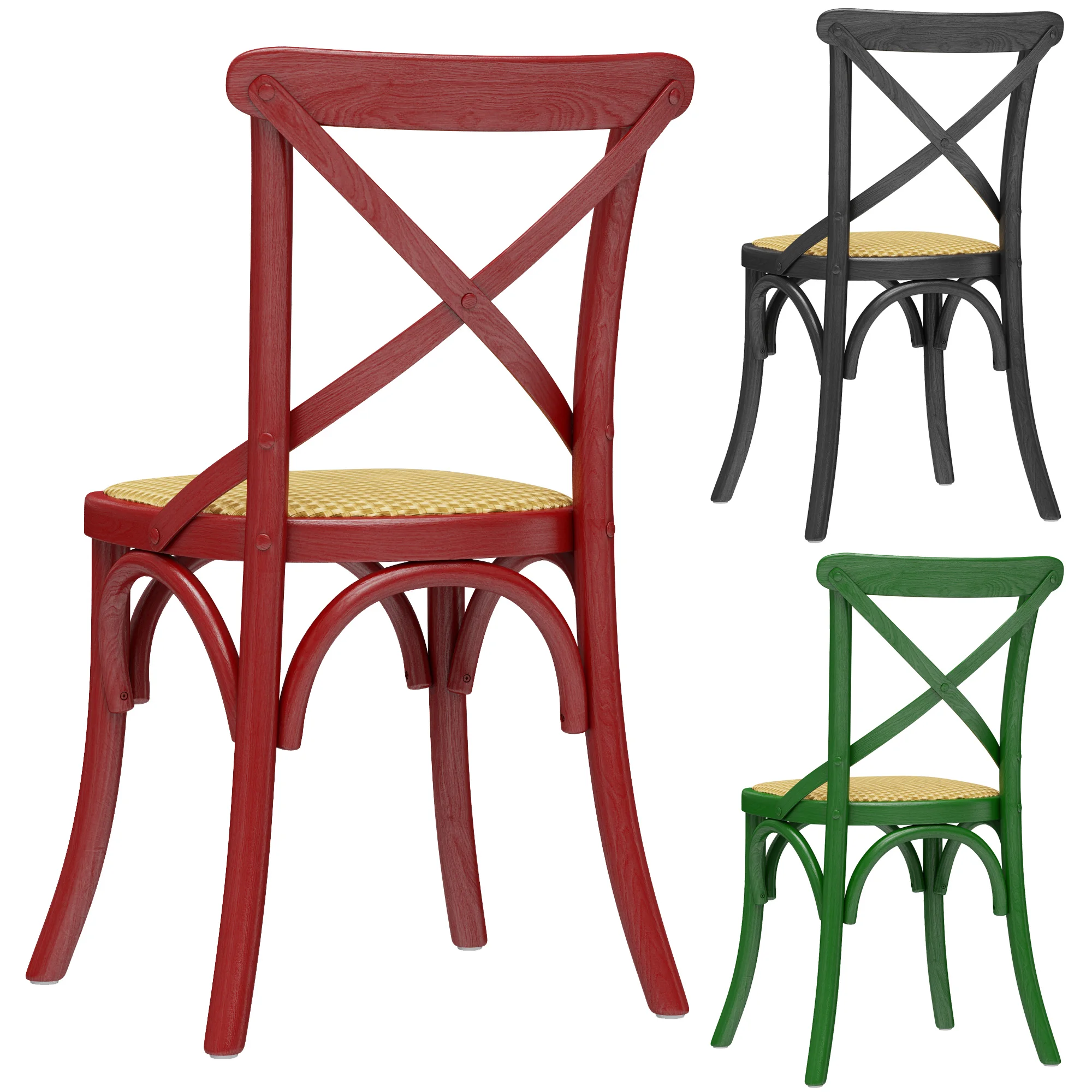 Home Concept Silvie Chair Rouge — 3D model preview 9