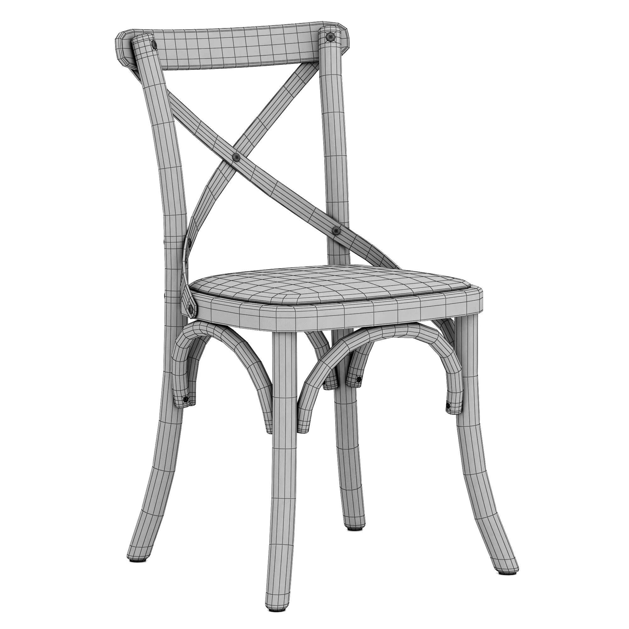 Home Concept Silvie Chair Rouge — 3D model preview 13