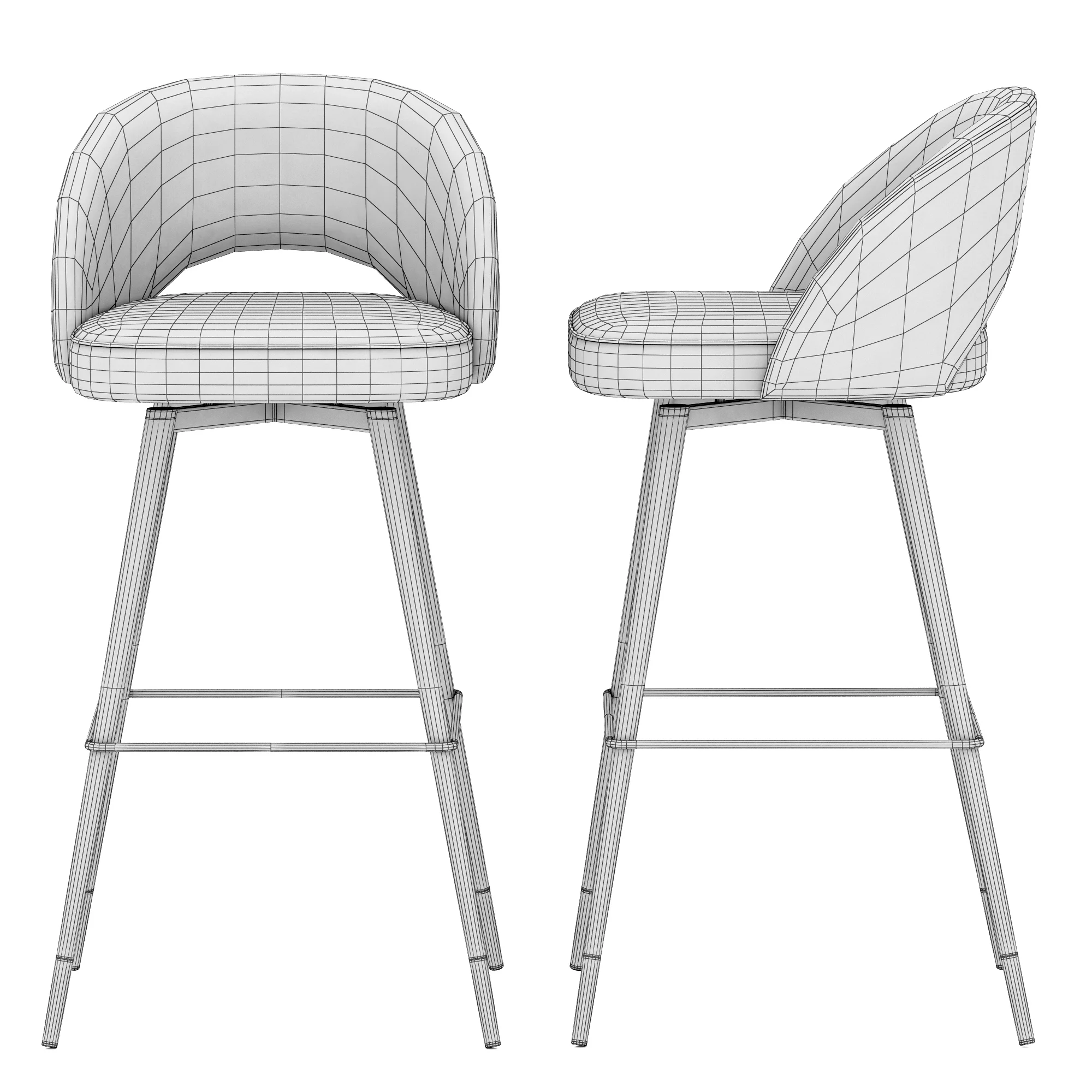 Eichholtz Bar Stool Cliff — 3D model preview 8