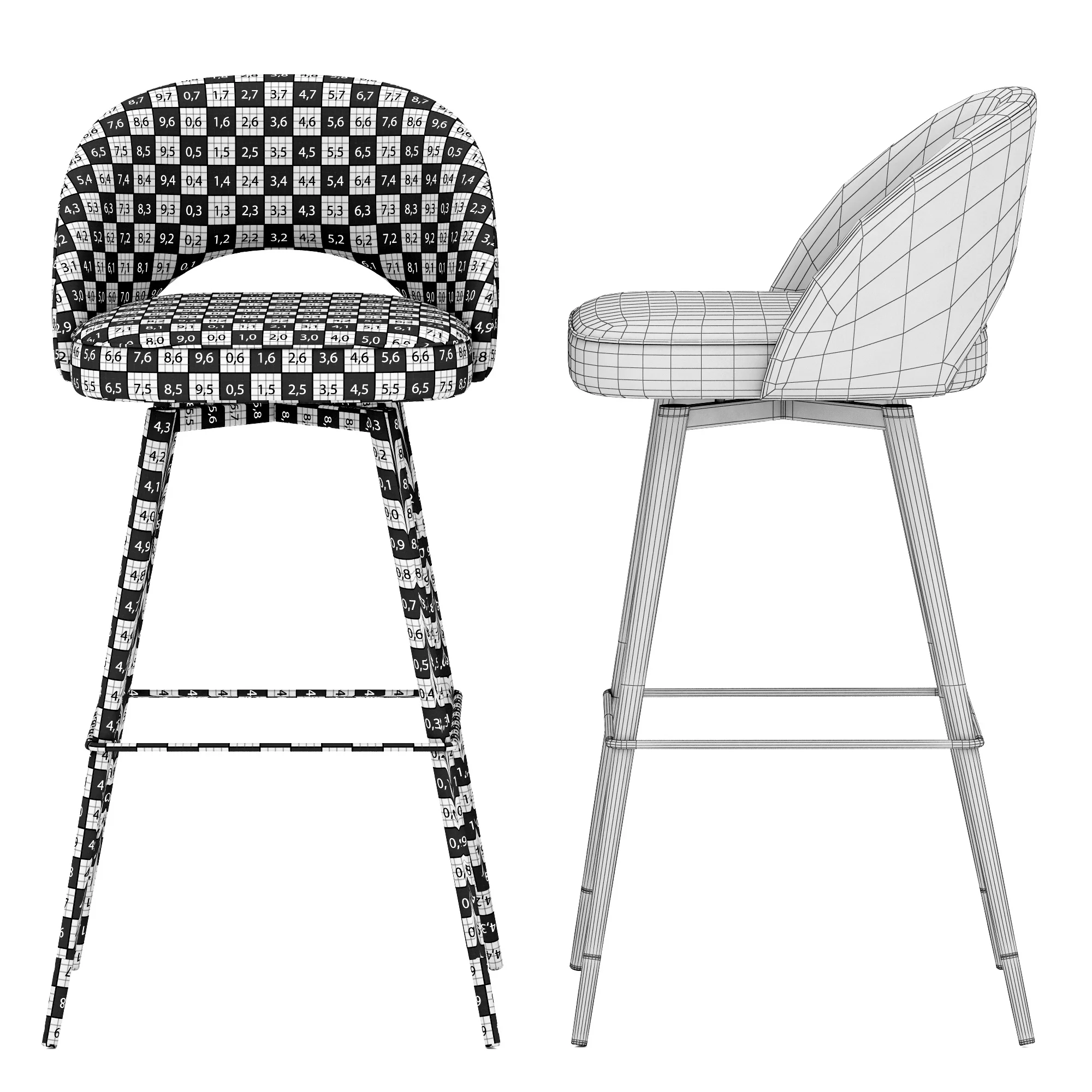 Eichholtz Bar Stool Cliff — 3D model preview 9