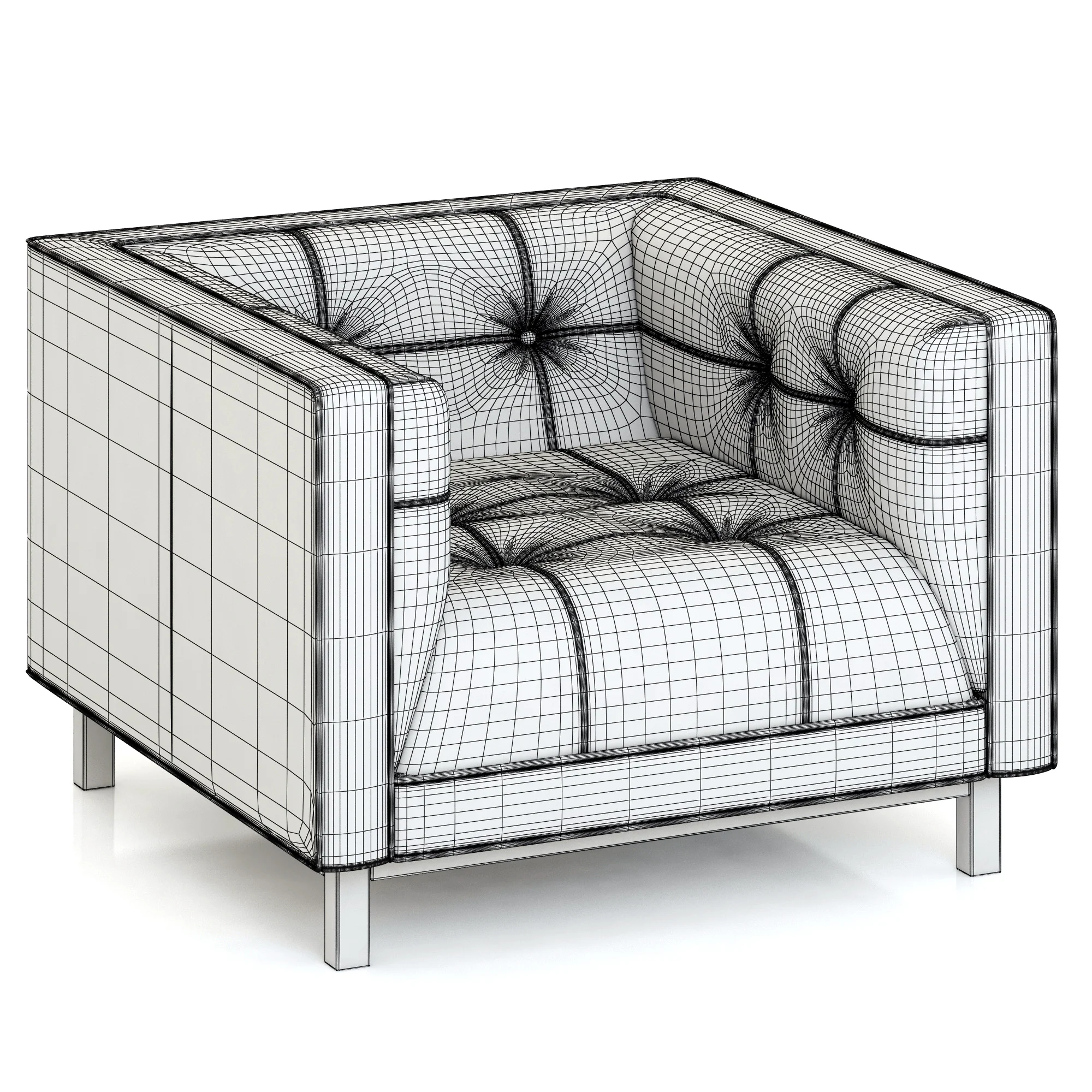 Restoration Hardware Madison Leather Chair — 3D model preview 2