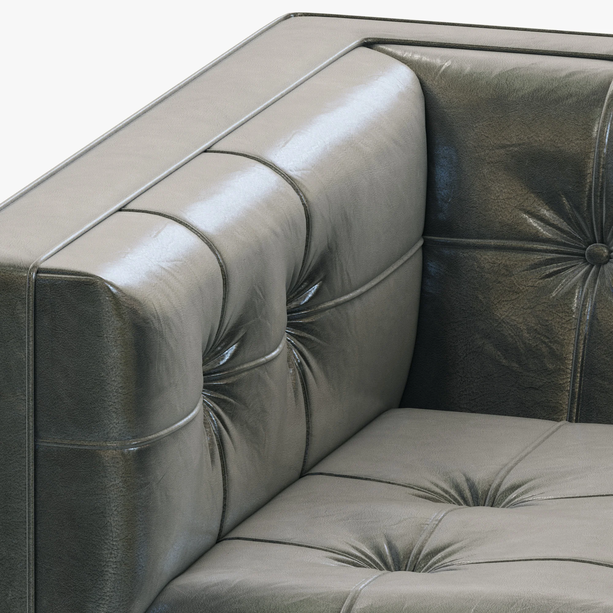 Restoration Hardware Madison Leather Chair — 3D model preview 5