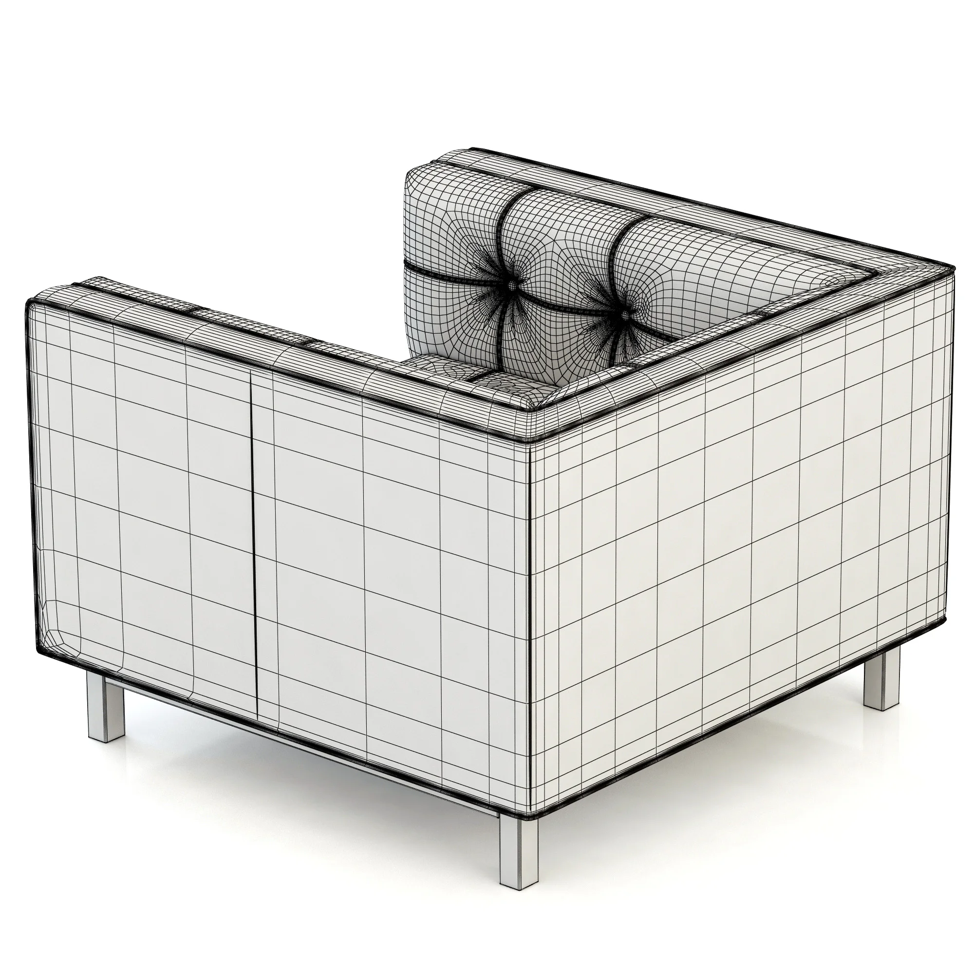 Restoration Hardware Madison Leather Chair — 3D model preview 7