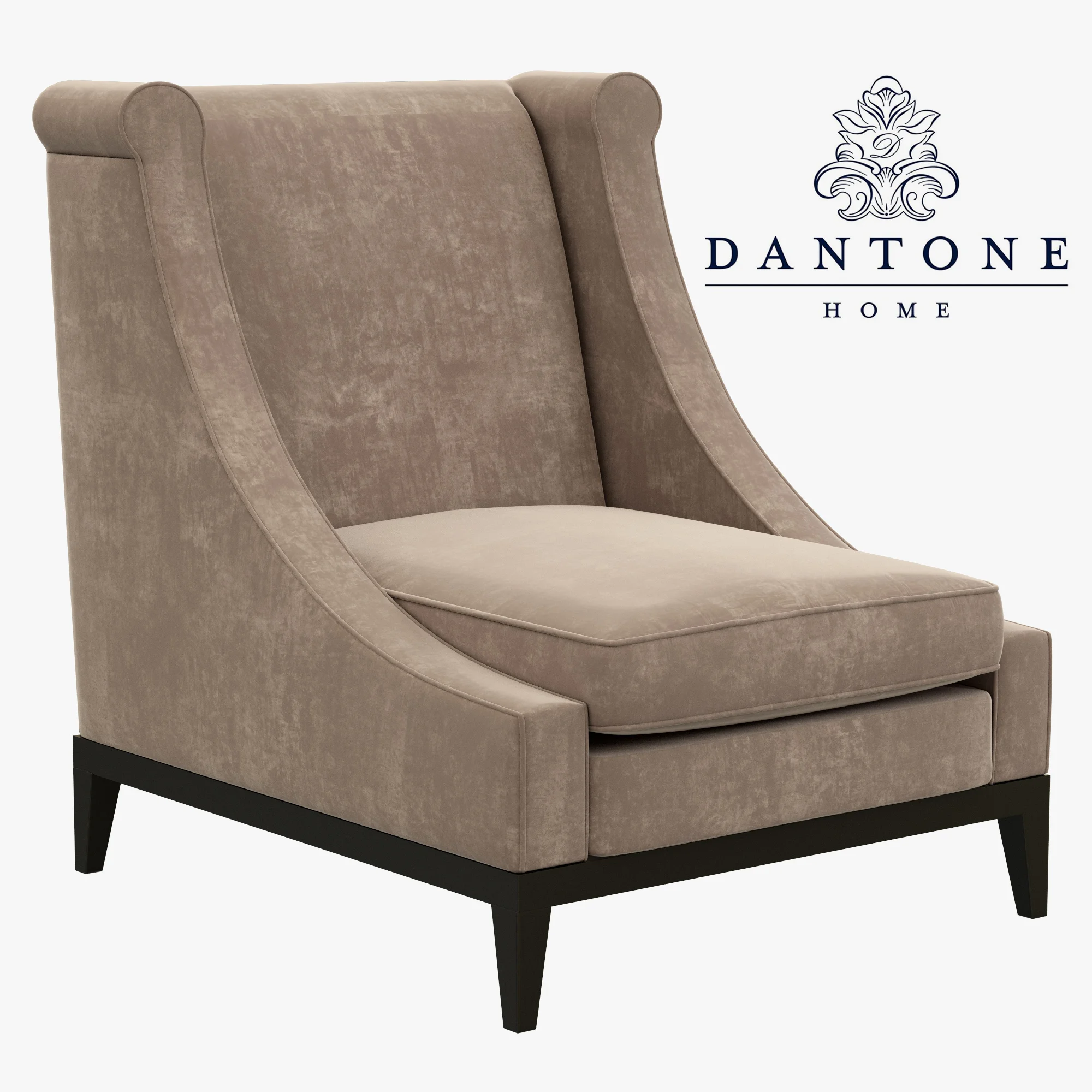 Dantone Home Luise Armchair — 3D model preview 2