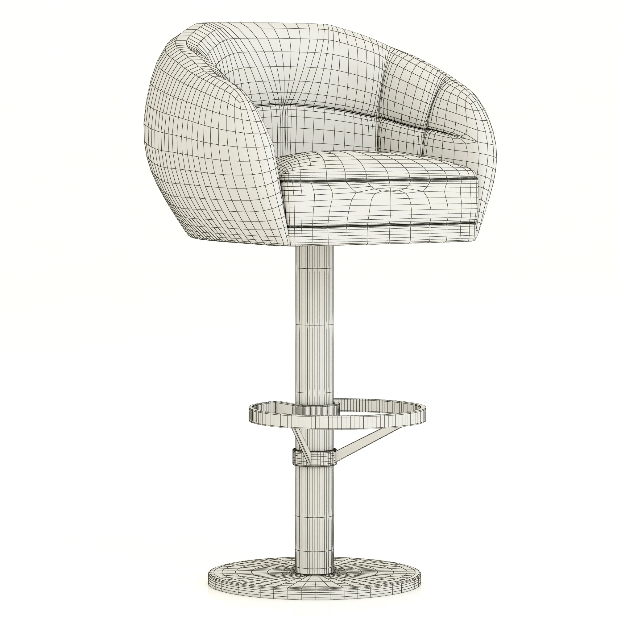 Essential Home Mansfield Bar Chair — 3D model preview 2