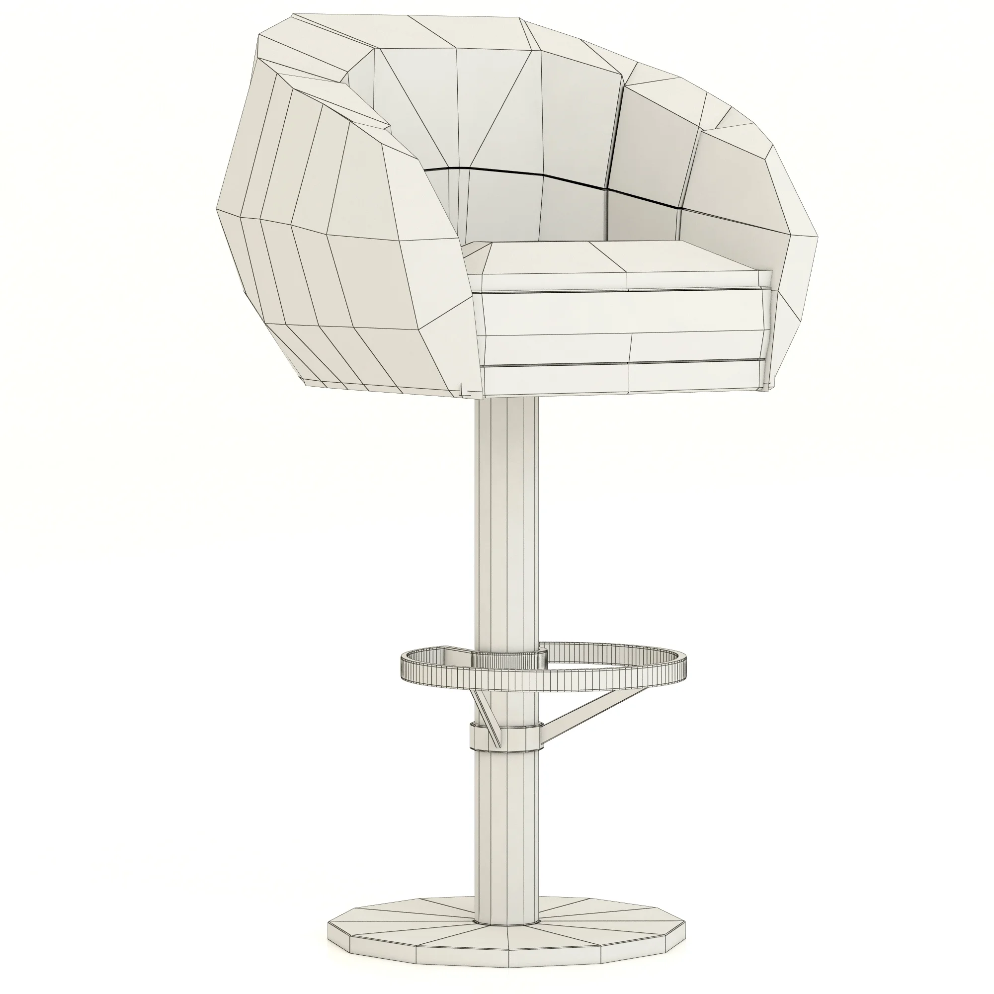 Essential Home Mansfield Bar Chair — 3D model preview 3