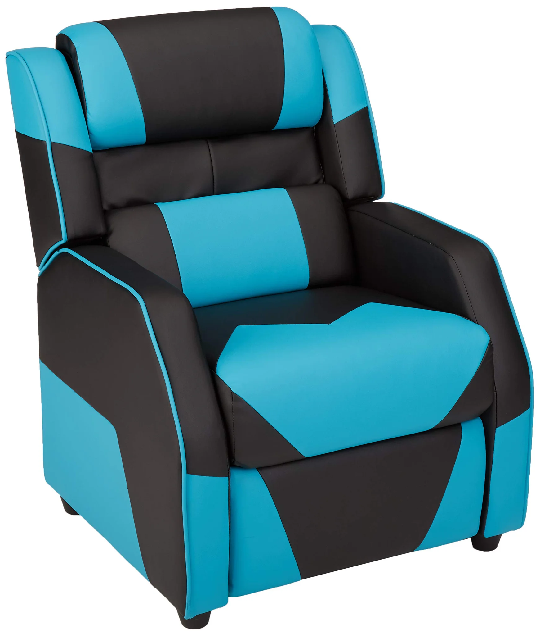 Kids Gaming Recliner Chair Black and Blue