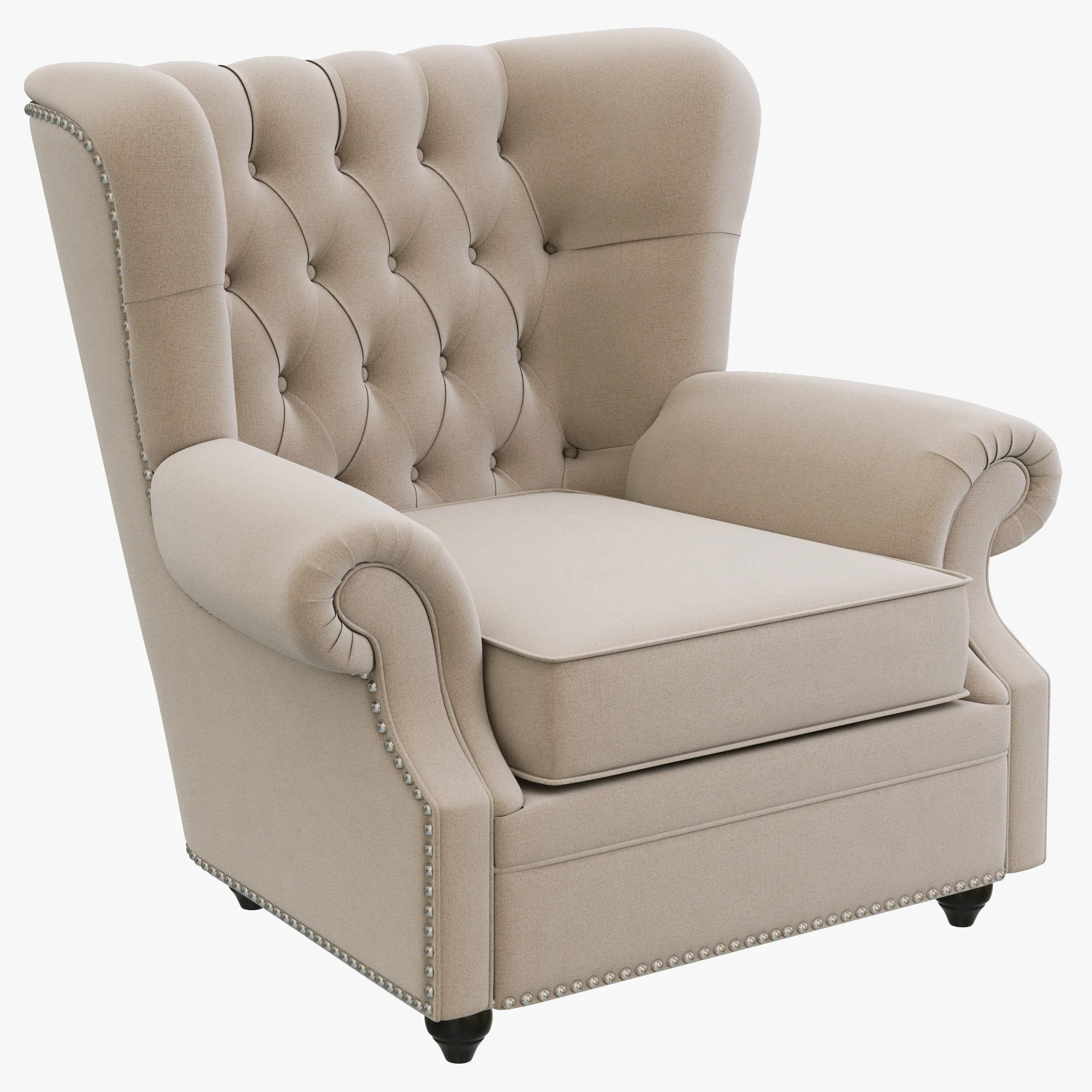 Dantone Home Biarritz Armchair — 3D model preview 1
