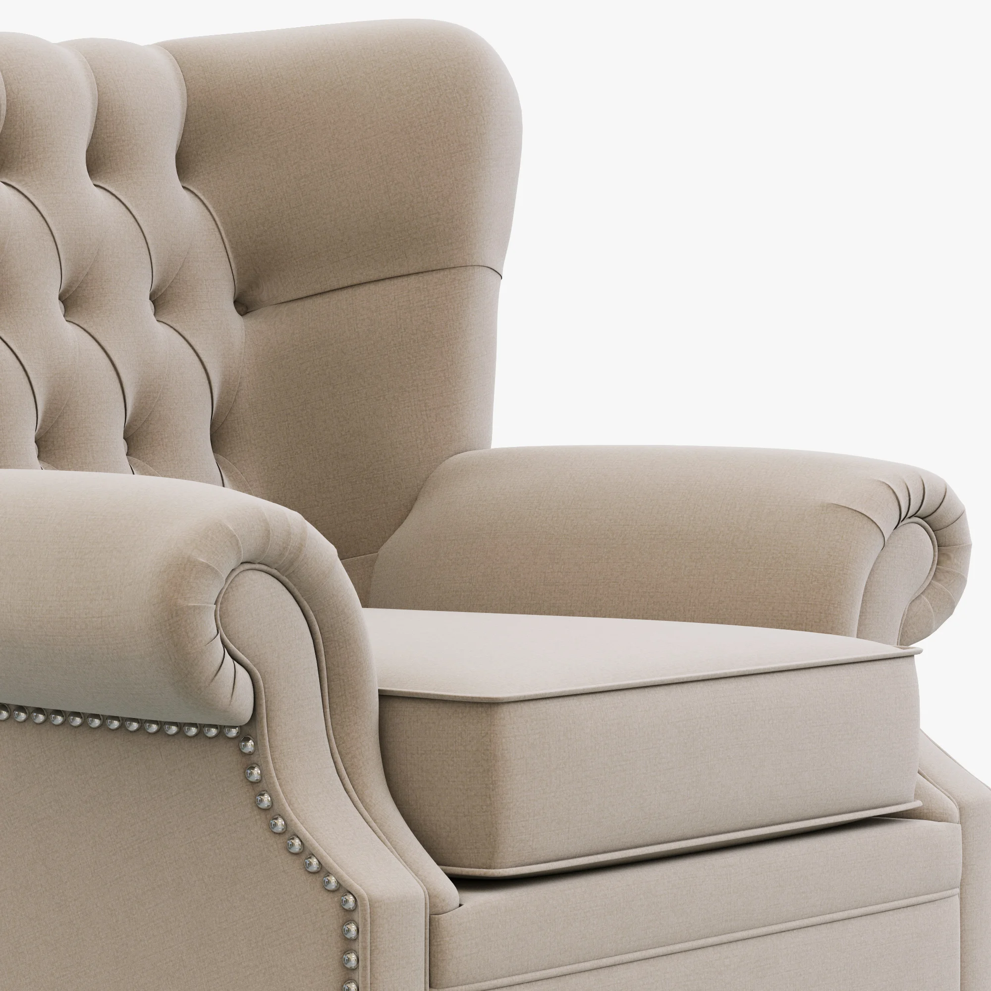 Dantone Home Biarritz Armchair — 3D model preview 5
