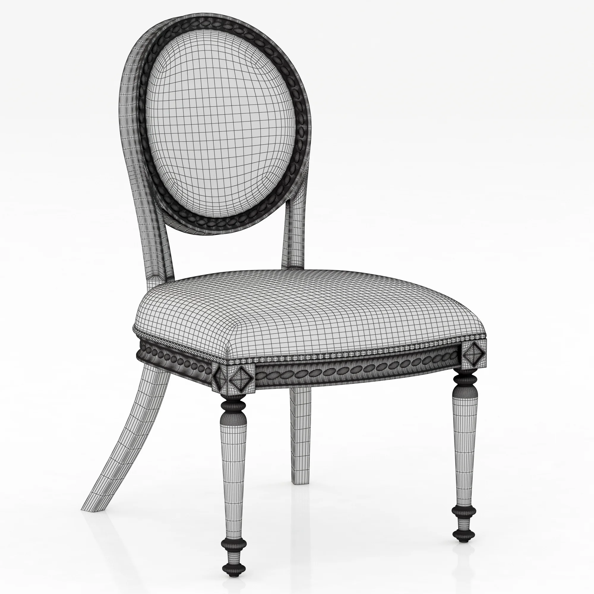 Ralph Lauren ONE FIFTH DINING ARM CHAIR — 3D model preview 7