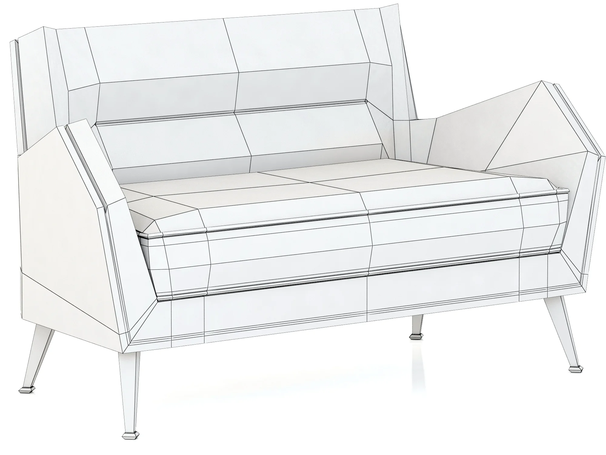 Essential Home Dandridge Sofa — 3D model preview 4