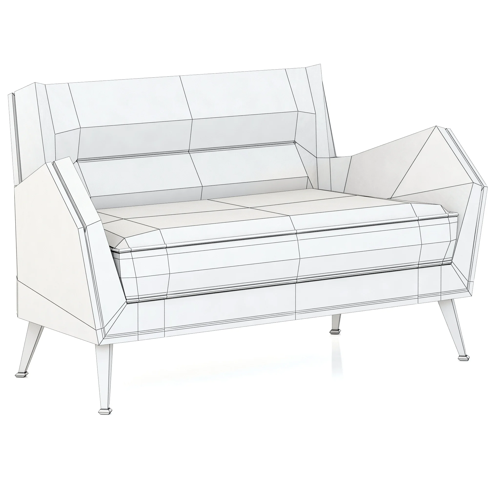 Essential Home Dandridge Sofa — 3D model preview 5