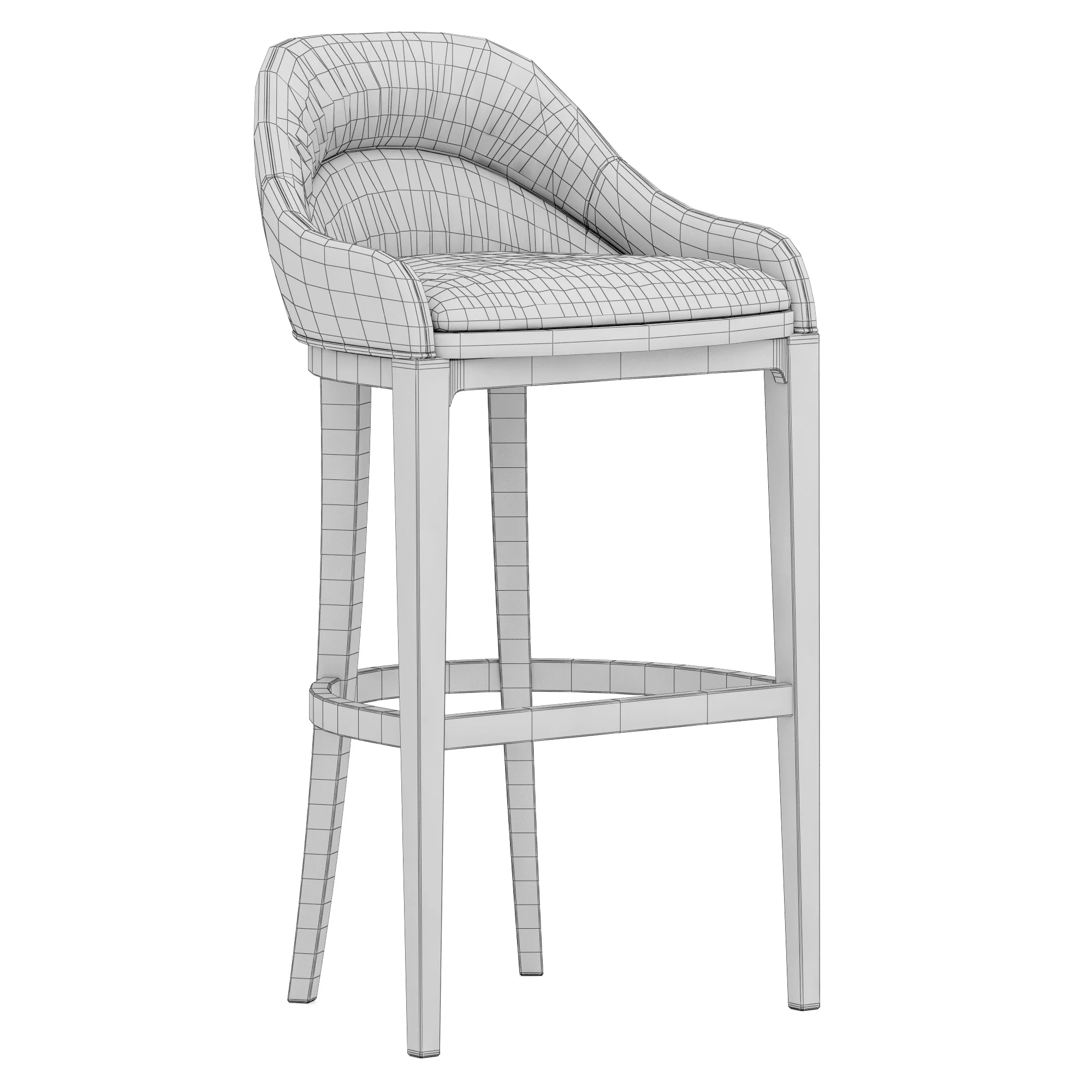 Home Concept Caza Barstool — 3D model preview 8