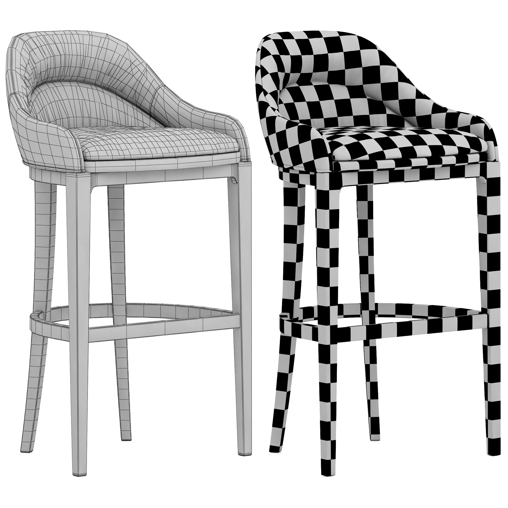 Home Concept Caza Barstool — 3D model preview 9