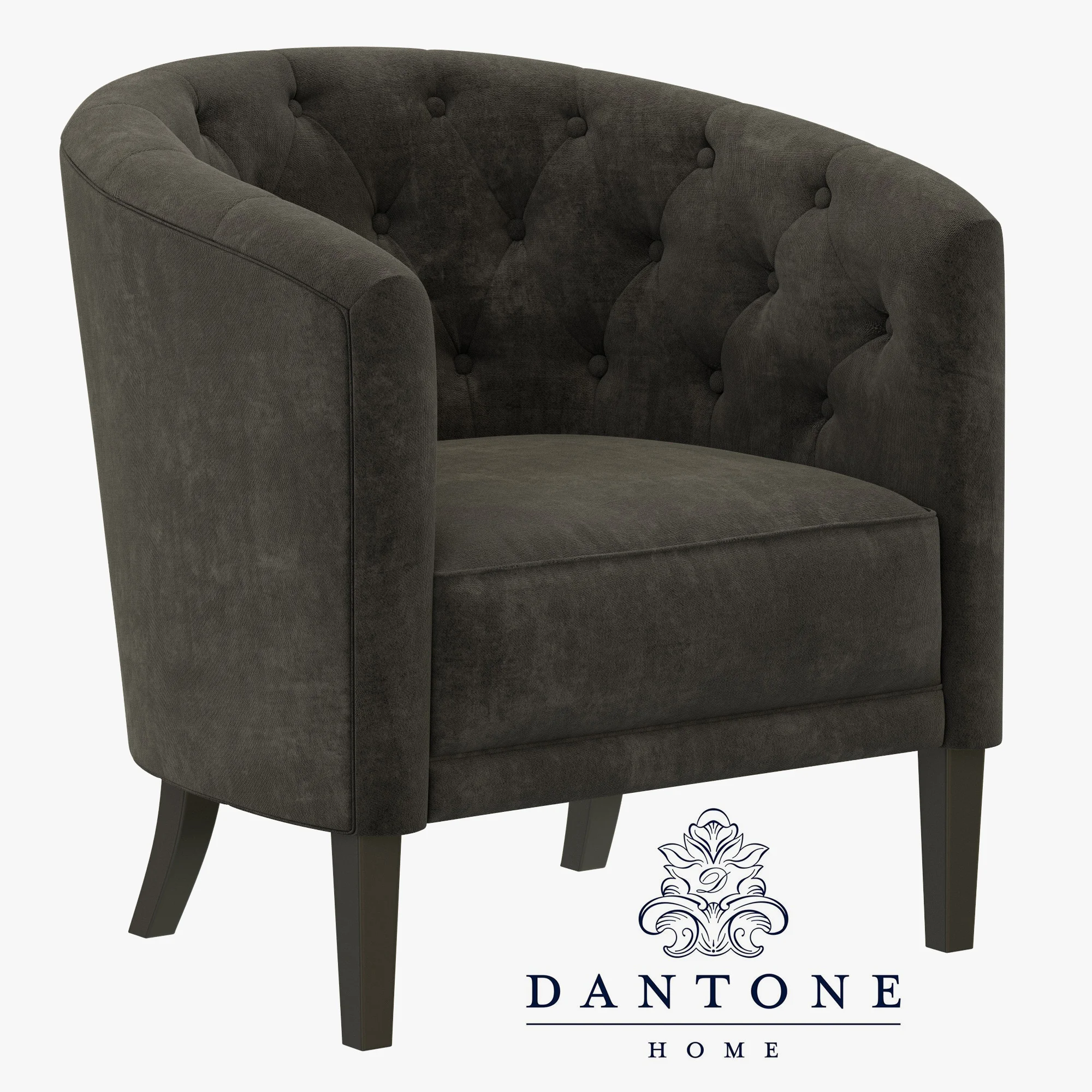 Dantone Home Stone Chair — 3D model preview 2
