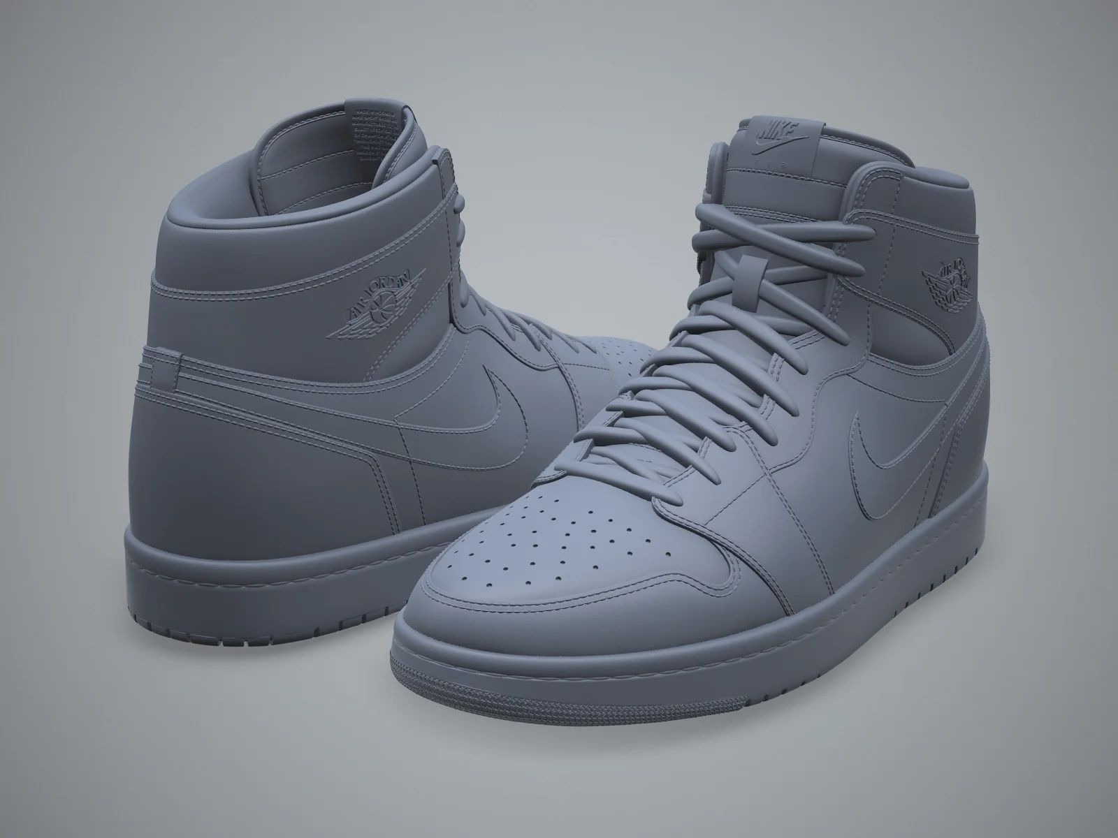 Air Jordan1-retro sneaker (3d print Model), 3D model preview 1
