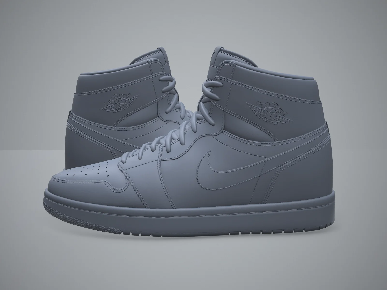 Air Jordan1-retro sneaker (3d print Model), 3D model preview 2