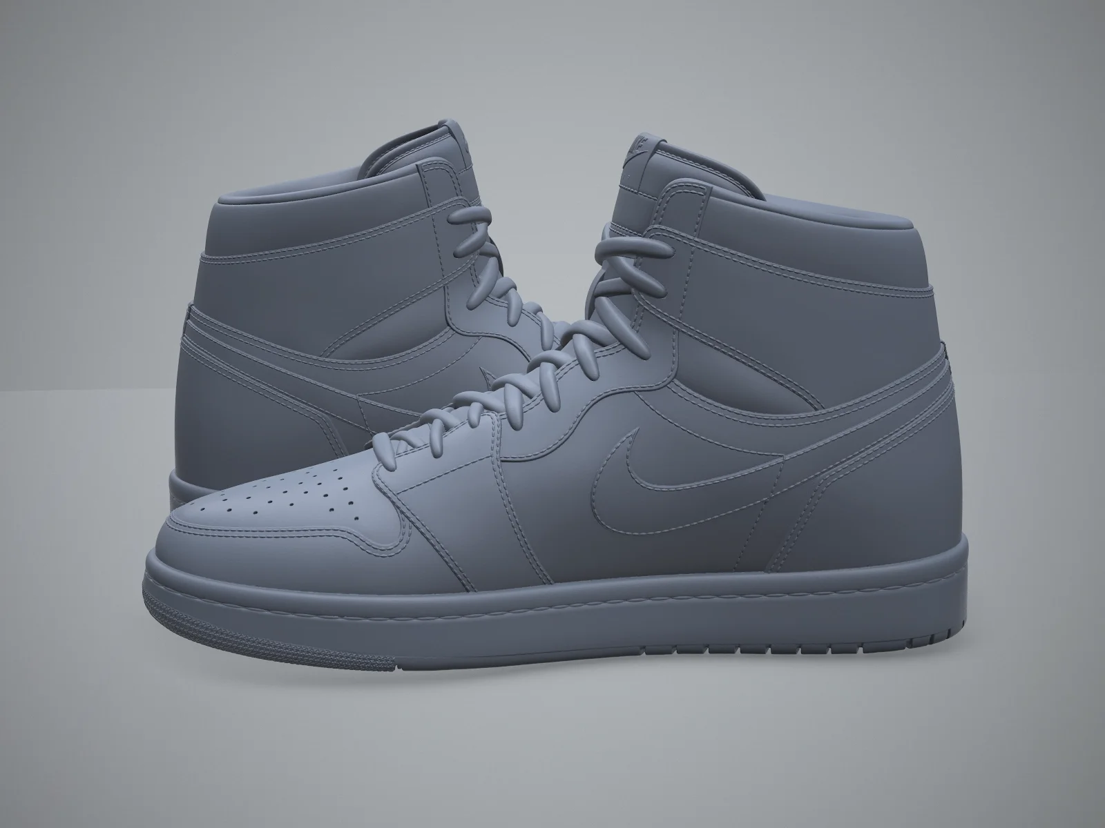 Air Jordan1-retro sneaker (3d print Model), 3D model preview 3