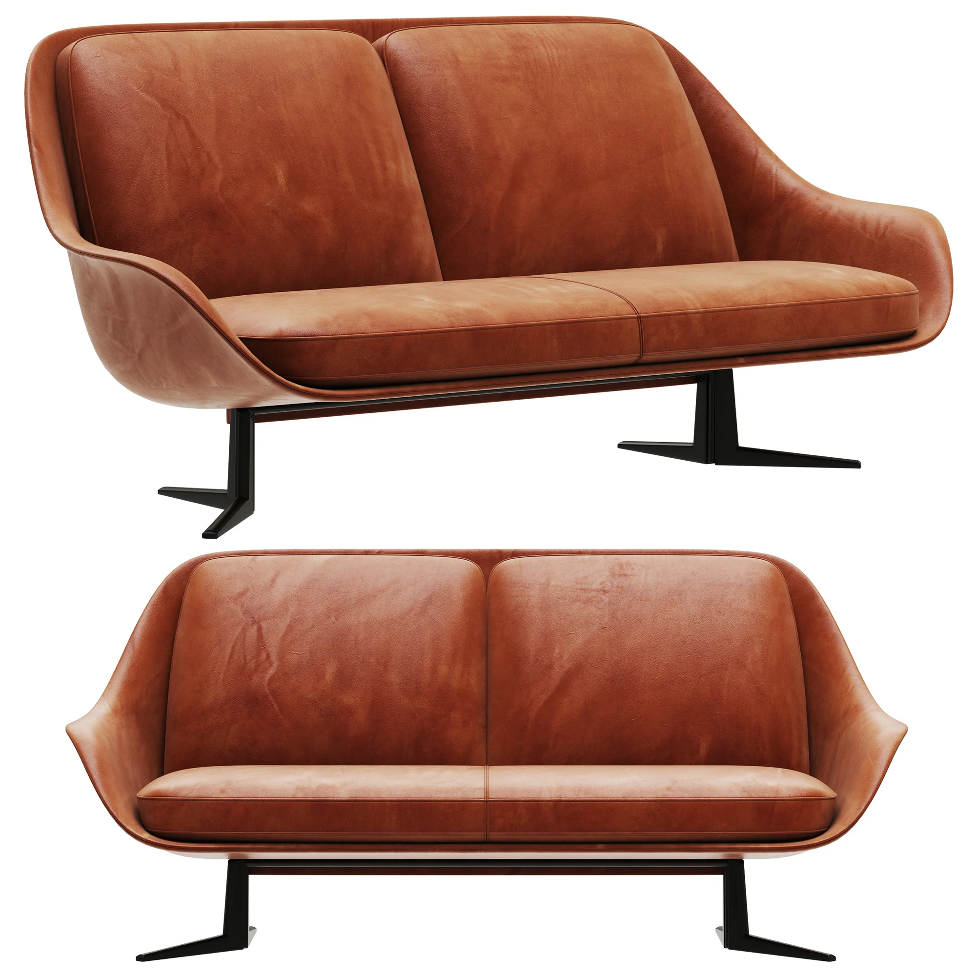 Flexform Sveva Sofa — 3D model preview 2