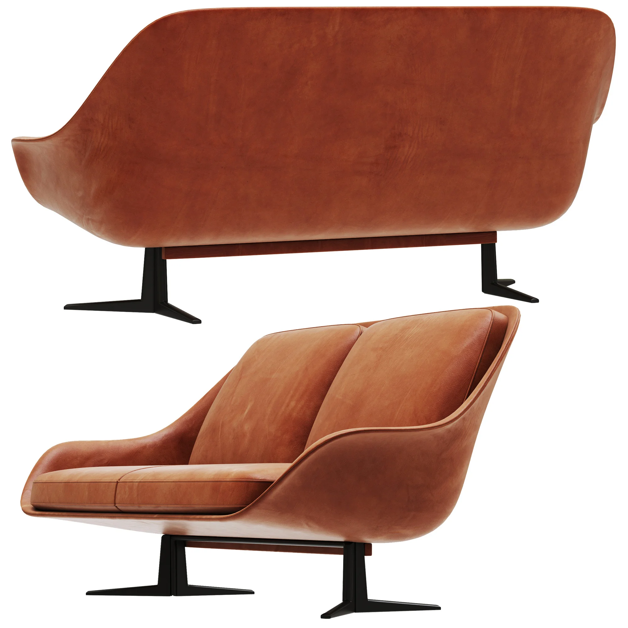 Flexform Sveva Sofa — 3D model preview 4