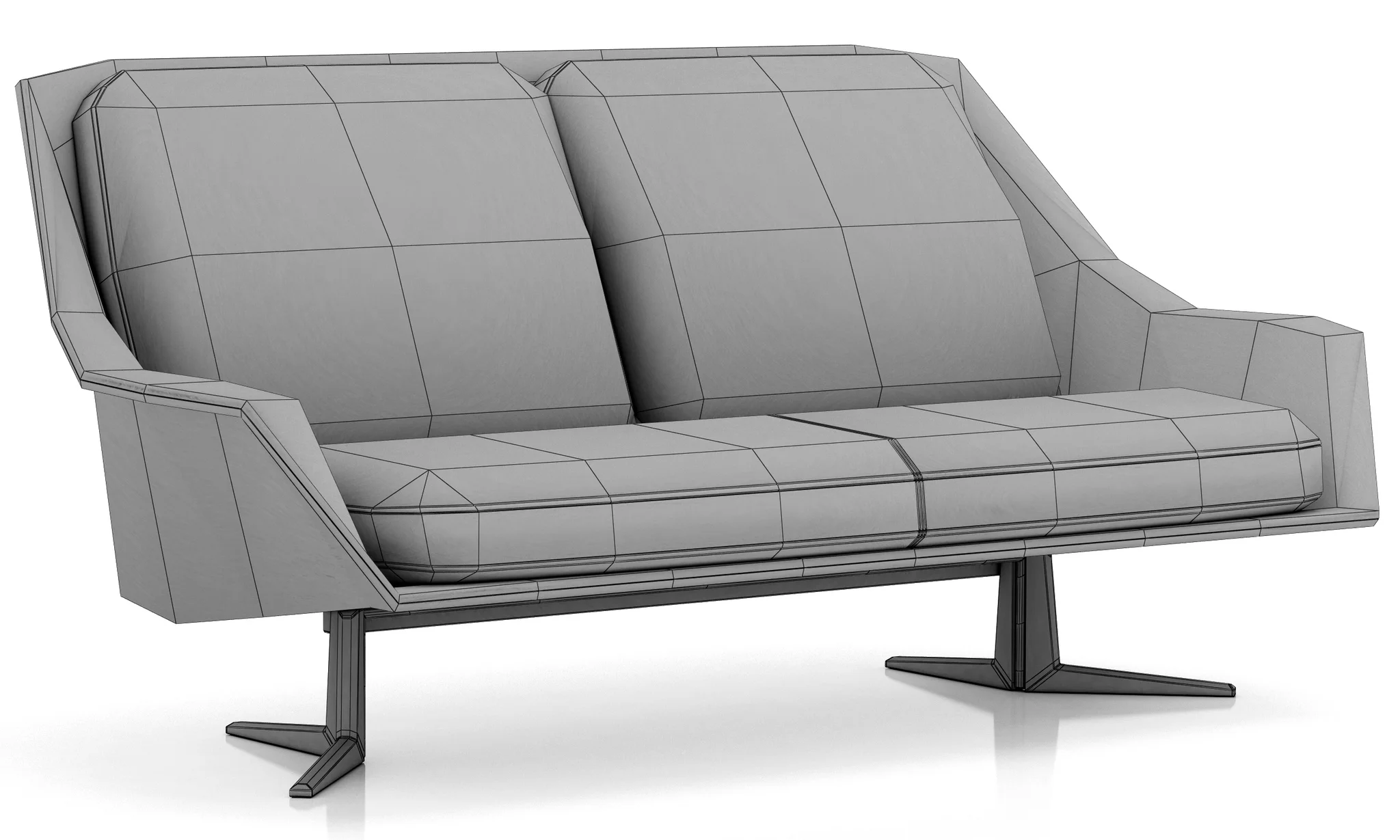 Flexform Sveva Sofa — 3D model preview 9