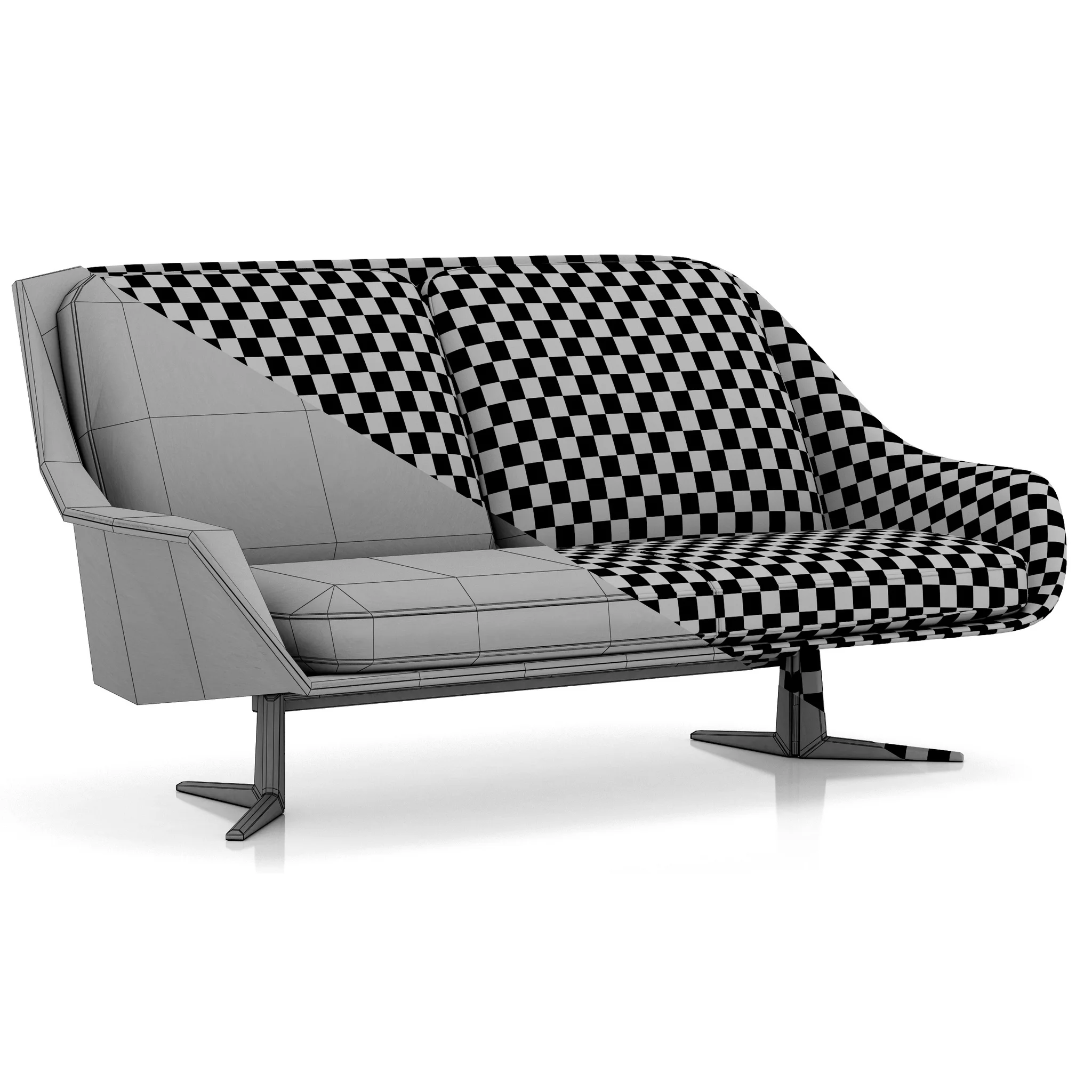 Flexform Sveva Sofa — 3D model preview 11